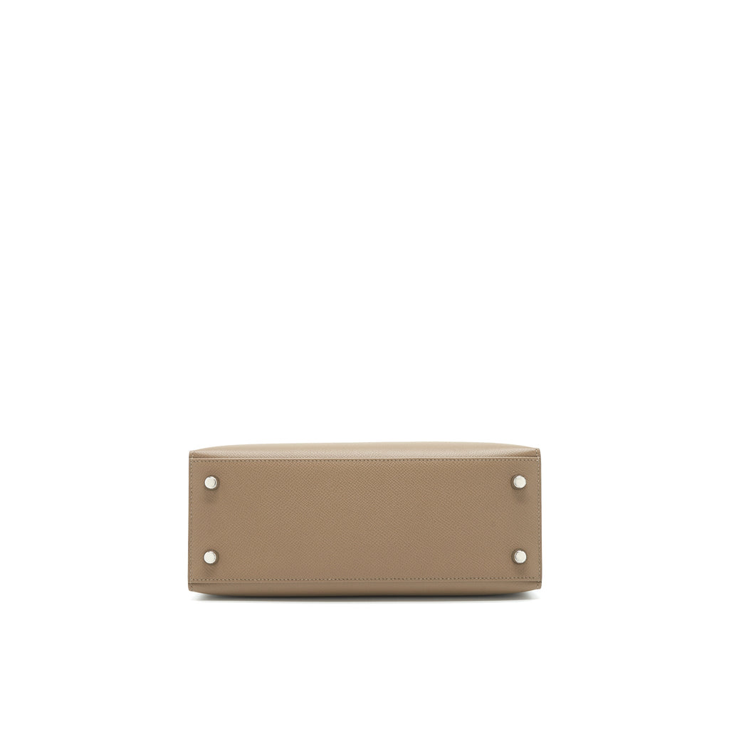 HERMES KELLY 25 SELLIER VEAU EPSOM ETOUPE/ALEZAN/BISCUIT SHW