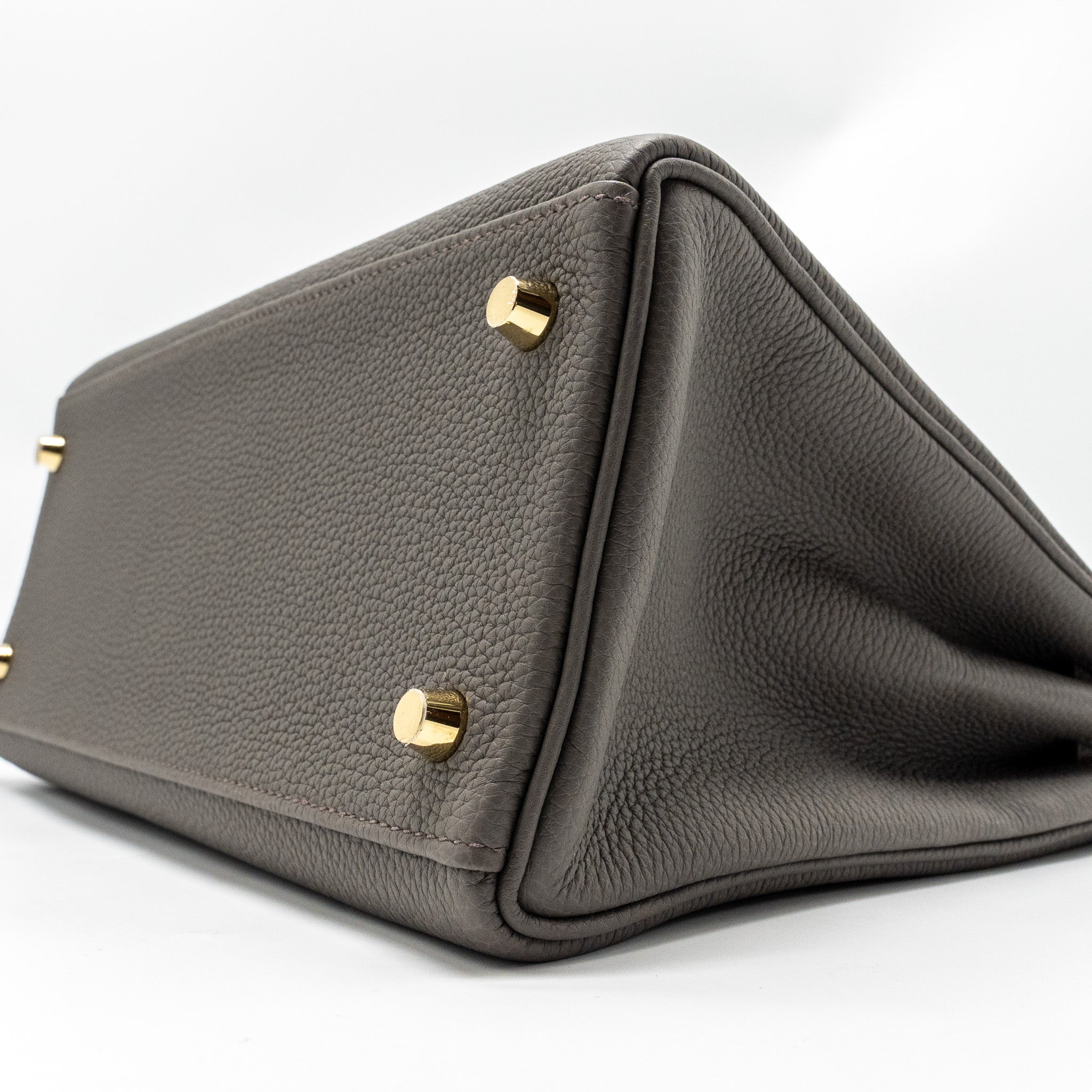HERMES KELLY 28 TOGO GRIS ETAIN GHW