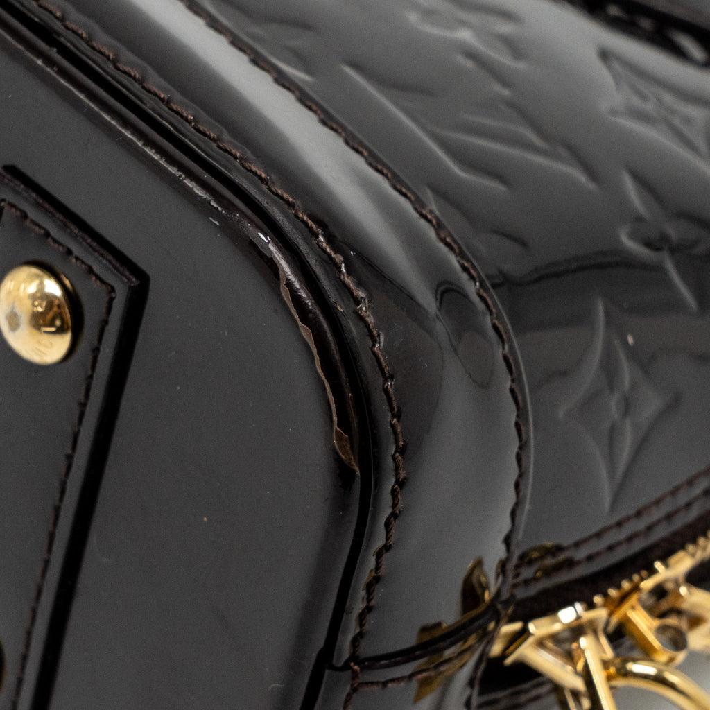 LOUIS VUITTON ALMA BB MONOGRAM PATENT AMATANTE GHW