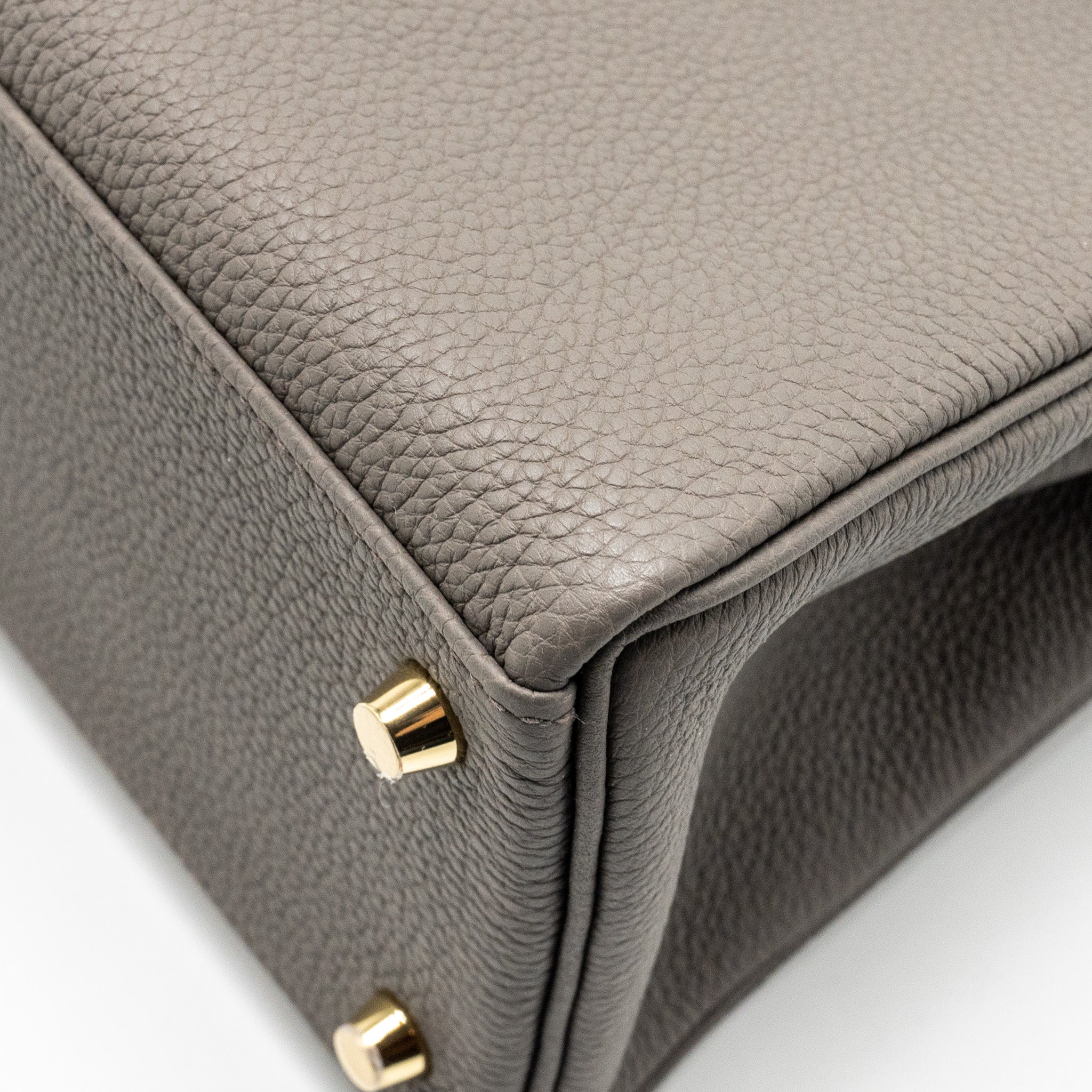 HERMES KELLY 28 TOGO GRIS ETAIN GHW