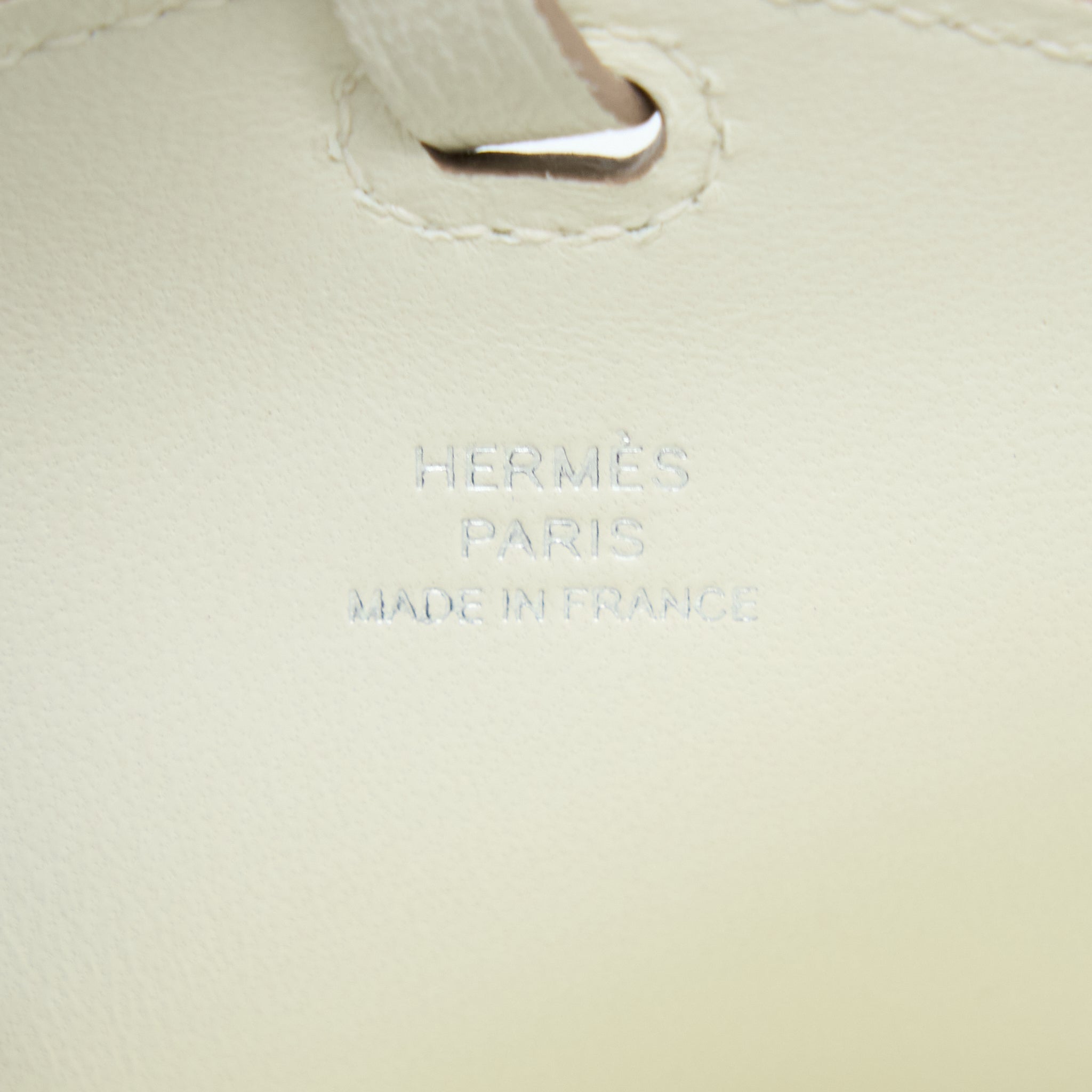 HERMES IN-THE-LOOP TO GO GM PHONE CASE MYSORE GOATSKIN MUSHROOM/VERT FIZZ/CUIVRE