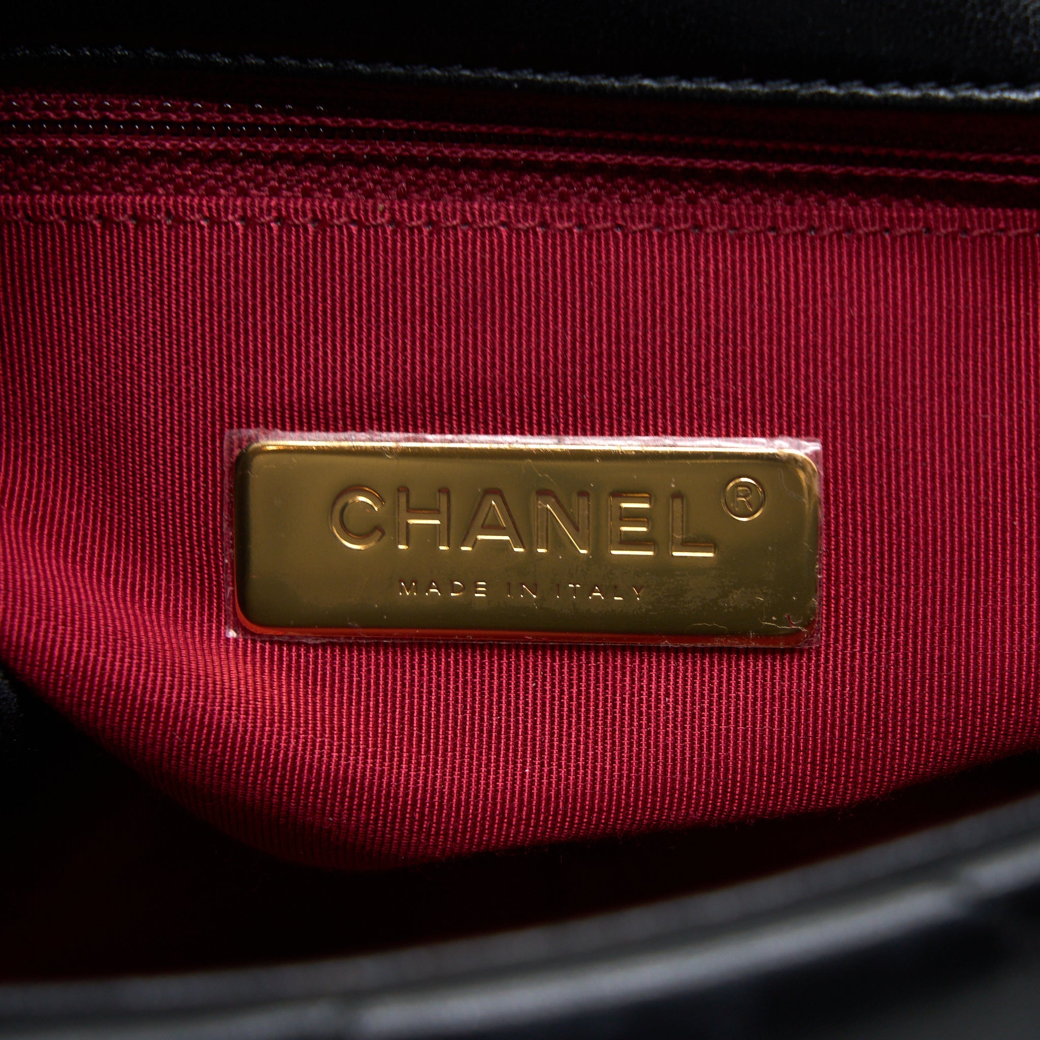 CHANEL SMALL 19 BAG LAMBSKIN BLACK MULTICOLOUR HARDWARE