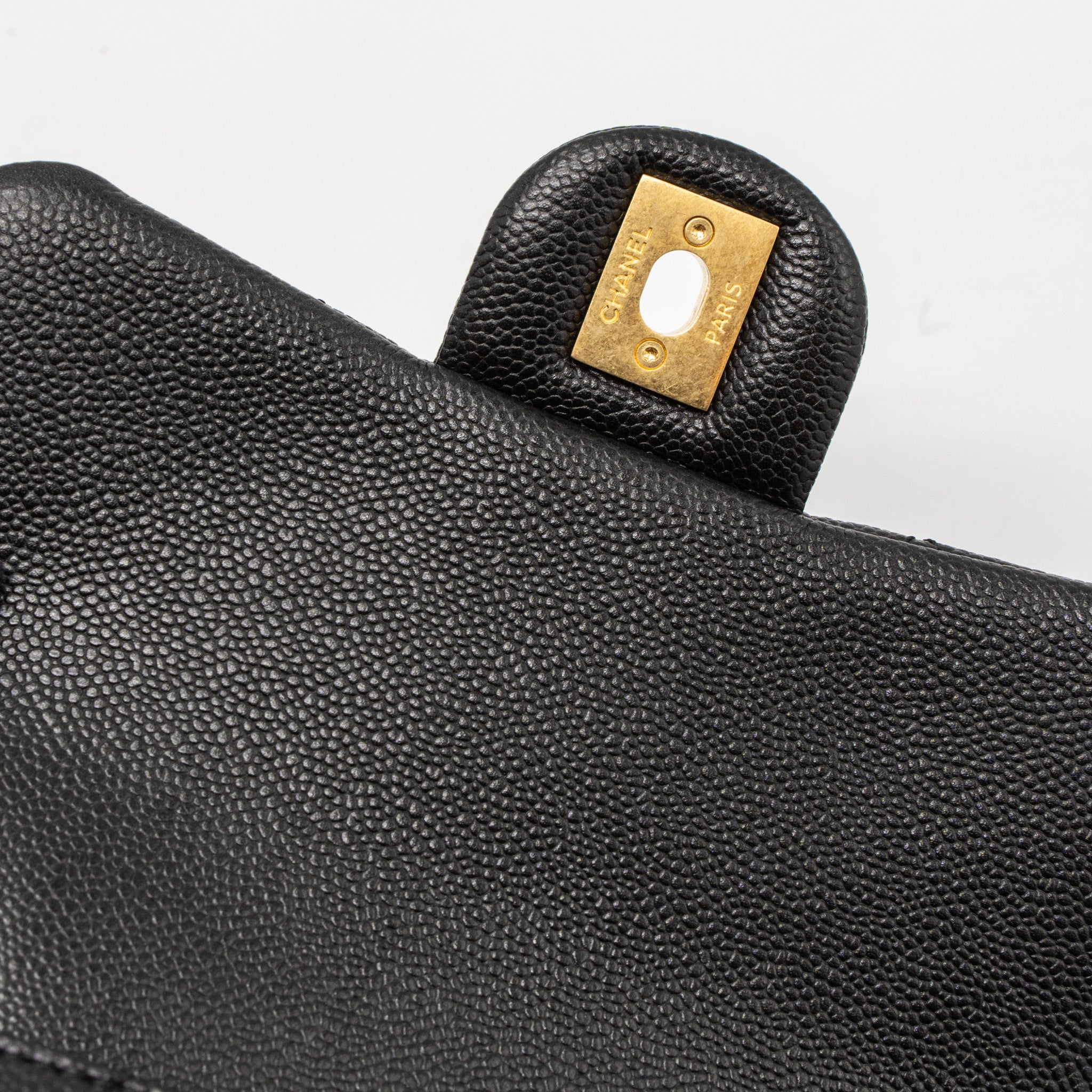 CHANEL 23P MINI COCO LOVE FLAP BAG CAVIAR BLACK BRUSHED GHW(MICROCHIP)