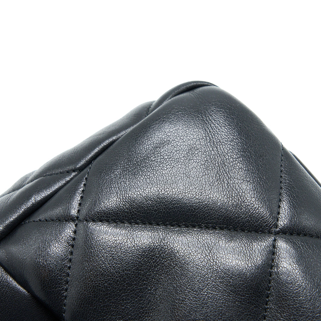 CHANEL SMALL 19 BAG LAMBSKIN BLACK MULTICOLOUR HARDWARE