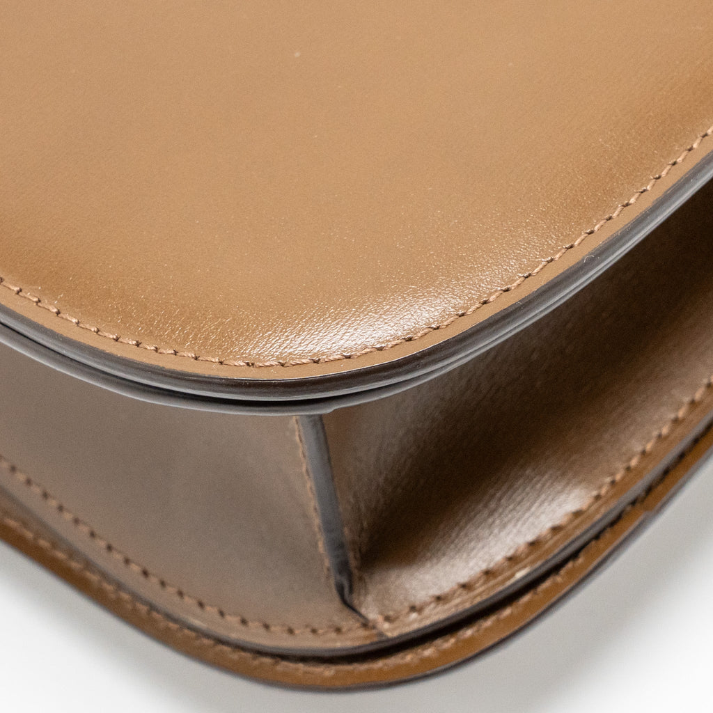 CELINE MEDIUM CLASSIC BOX BAG CALFSKIN CAMEL GHW