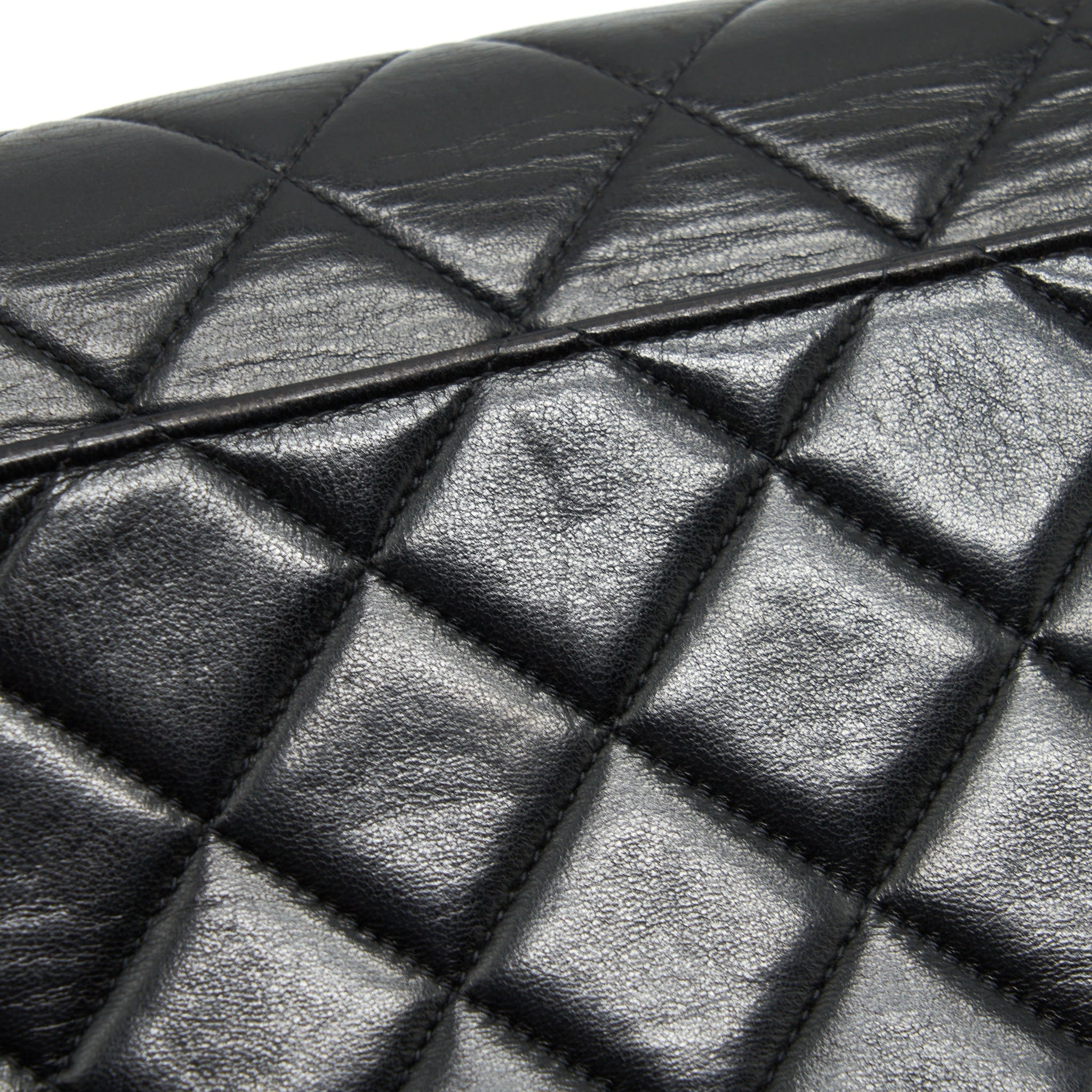 CHANEL VINTAGE MEDIUM DIANA FLAP BAG LAMBSKIN BLACK GHW