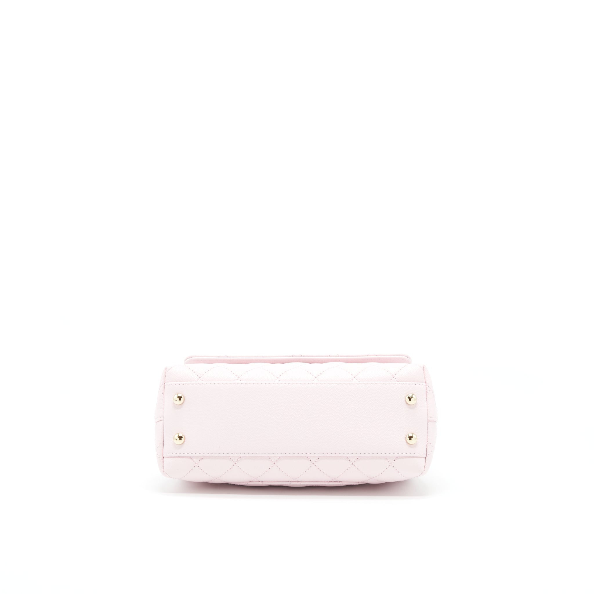 CHANEL 22P SMALL COCO HANDLE CAVIAR LIGHT PINK LGHW (MICROCHIP)