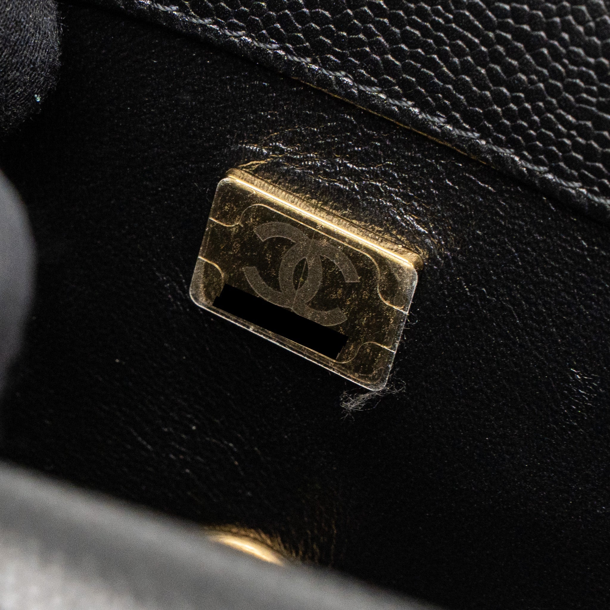 CHANEL 23P MINI COCO LOVE FLAP BAG CAVIAR BLACK BRUSHED GHW(MICROCHIP)