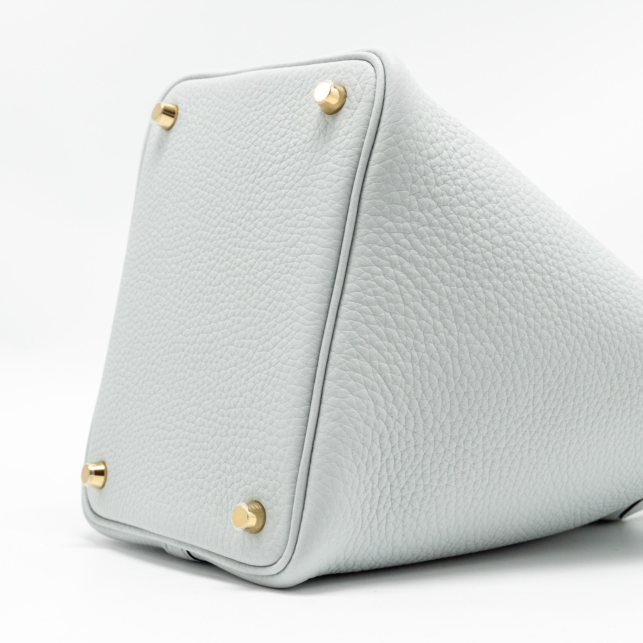 HERMES PICOTIN 18 LOCK BAG CLEMENCE BLEU PALE GHW