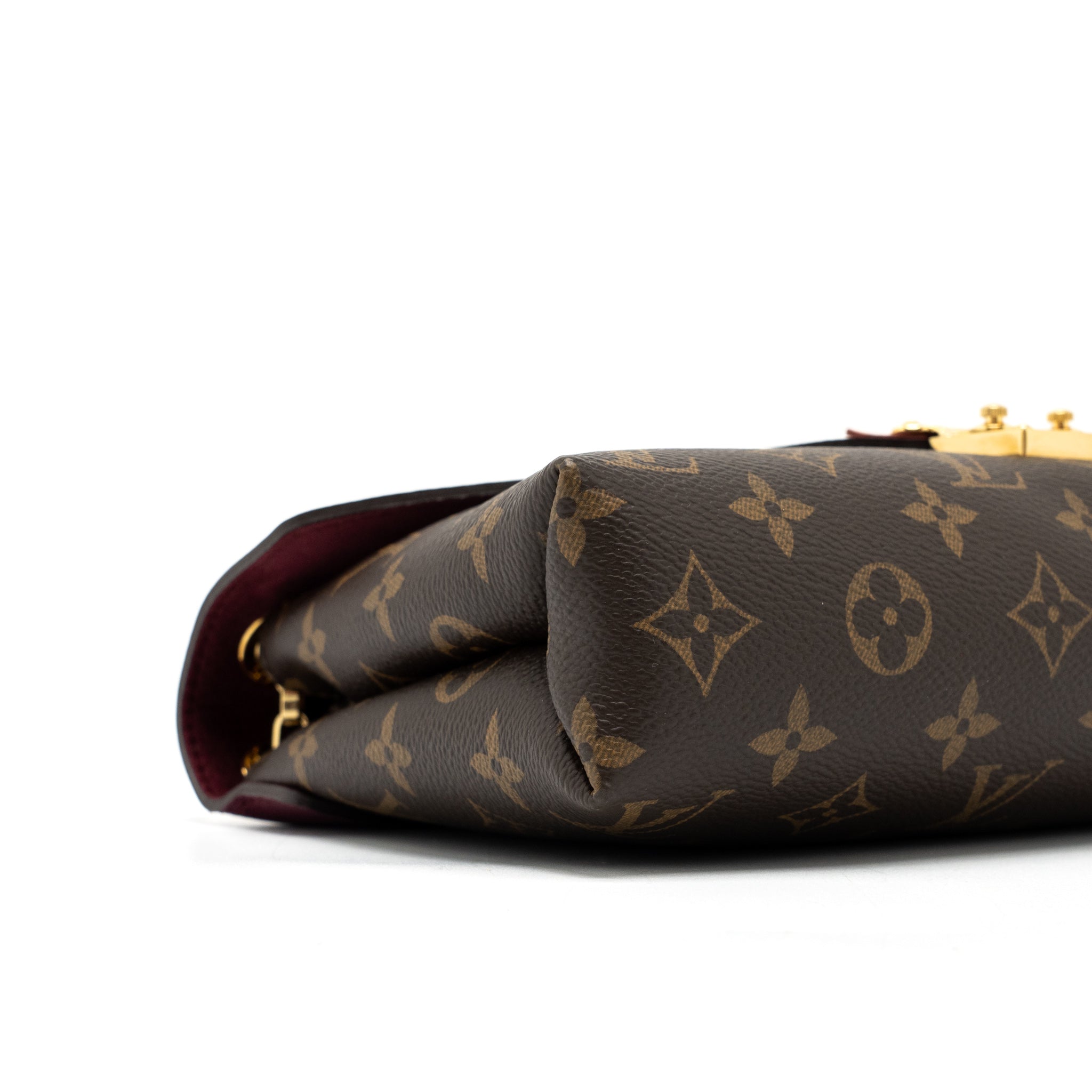 LOUIS VUITTON PALLAS CHAIN BAG MONOGRAM CANVAS/AURORE GHW