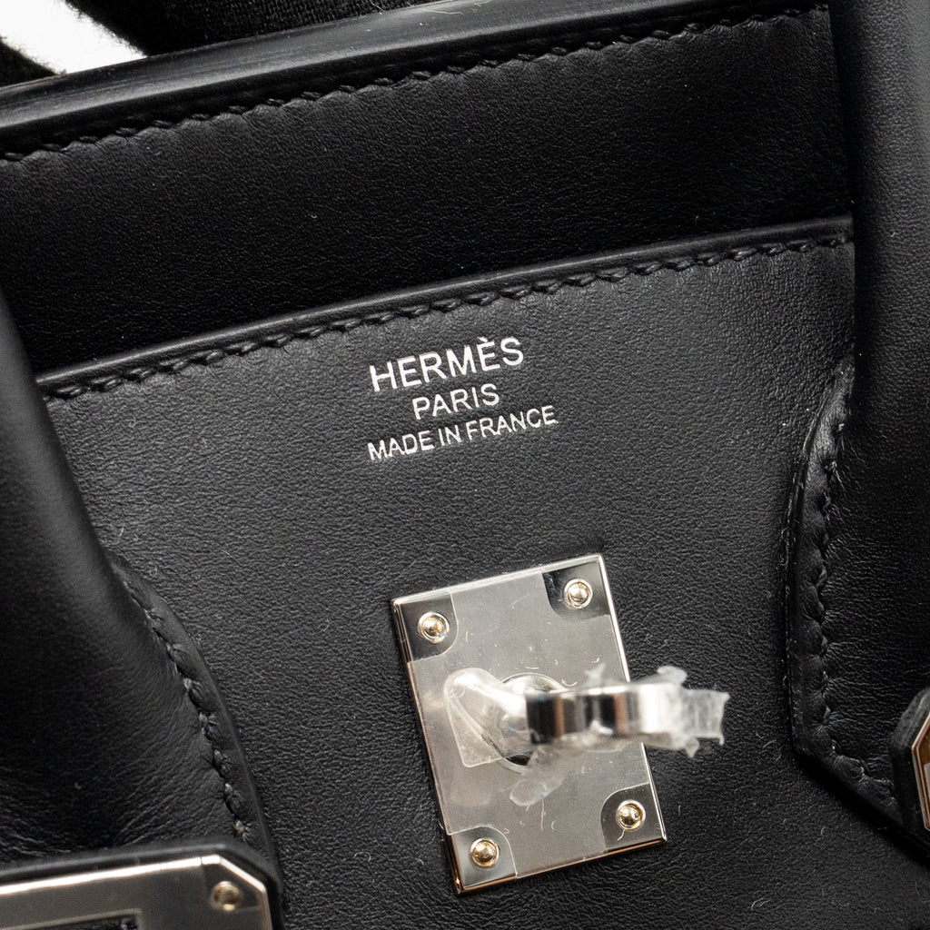 HERMES BIRKIN 25 TOILE SWIFT / CANVAS BLACK SHW