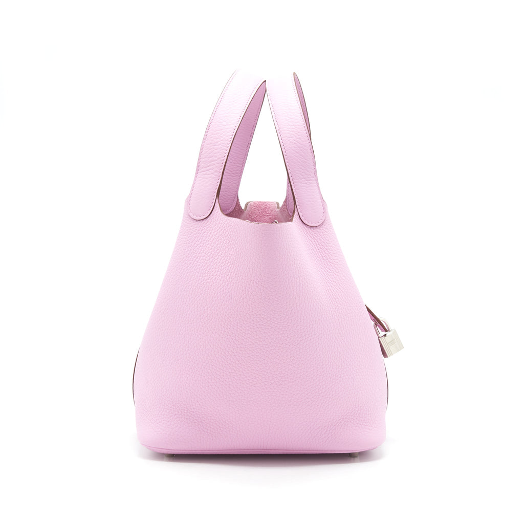 HERMES PICOTIN 22 LOCK BAG CLEMENCE MAUVE SYLVESTRE SHW