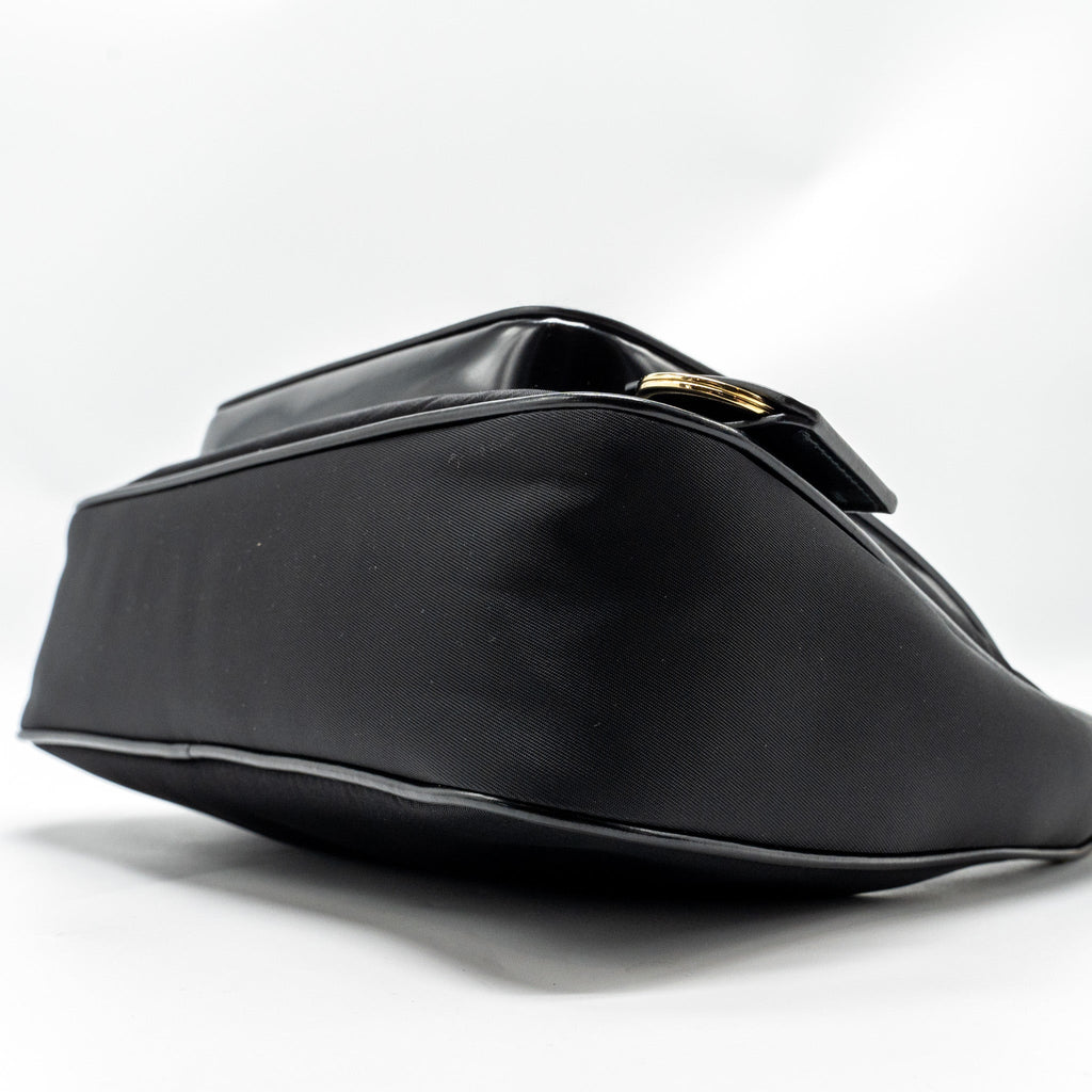 PRADA RE-NYLON MINI BAG NYLON/ CALFSKIN BLACK GHW