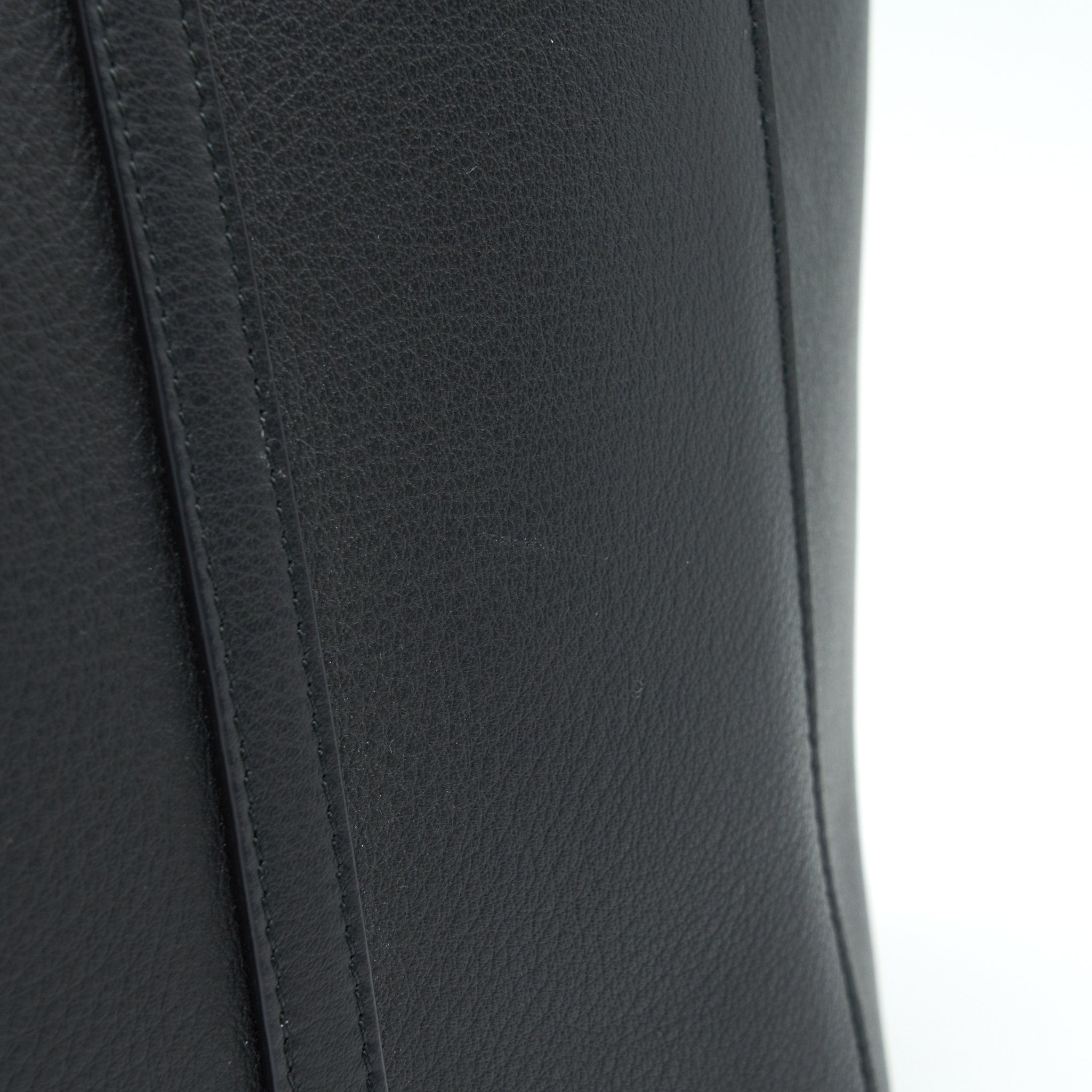 BALENCIAGA LEATHER SHOPPING TOTE BAG BLACK