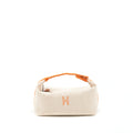 HERMES TROUSSE DE TOILETTE BRIDE A BRAC PETIT MODELE BEIGE/ORANGE