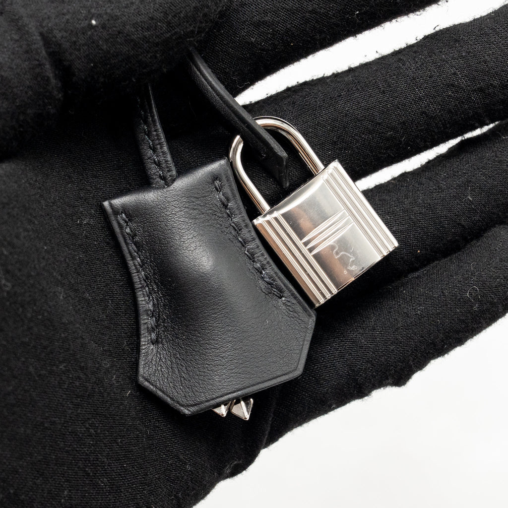 HERMES BIRKIN 25 TOILE SWIFT / CANVAS BLACK SHW