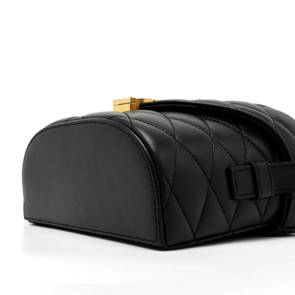 SAINT LAURENT JUNE BOX BAG LAMBSKIN BLACK GHW