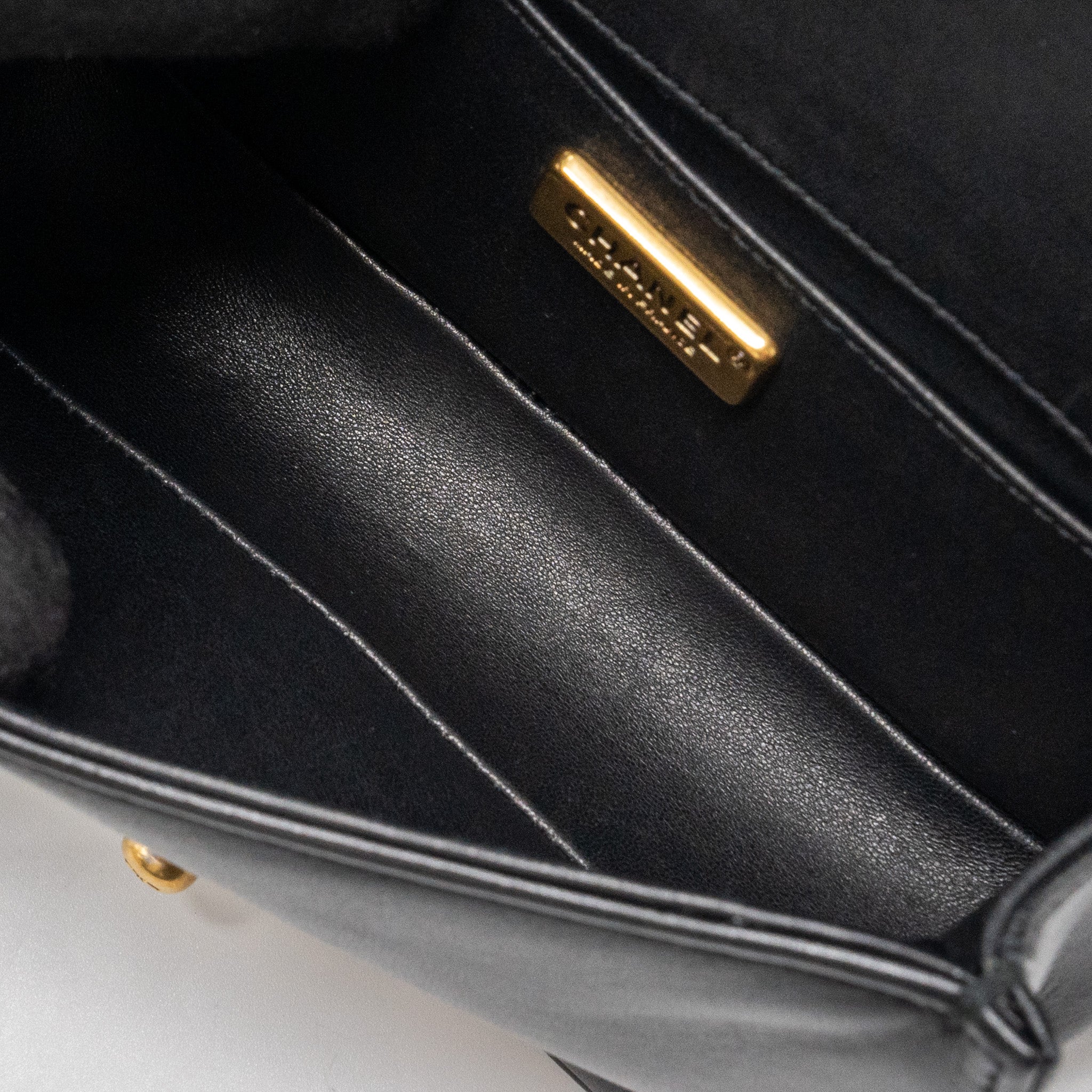 CHANEL SMALL BOY BAG RABBIT HAIR LIMITED EDITION LAMBSKIN BLACK GHW