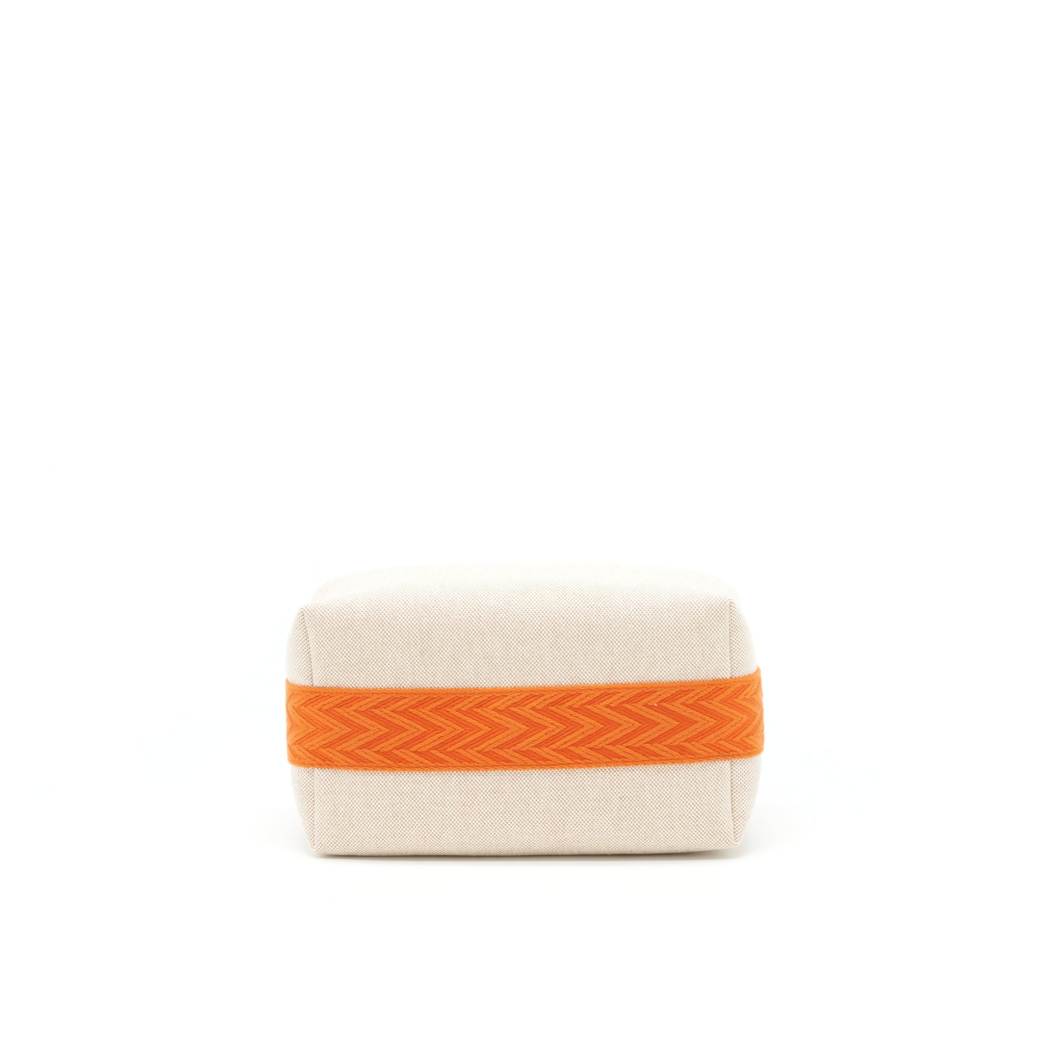 HERMES TROUSSE DE TOILETTE BRIDE A BRAC PETIT MODELE BEIGE/ORANGE