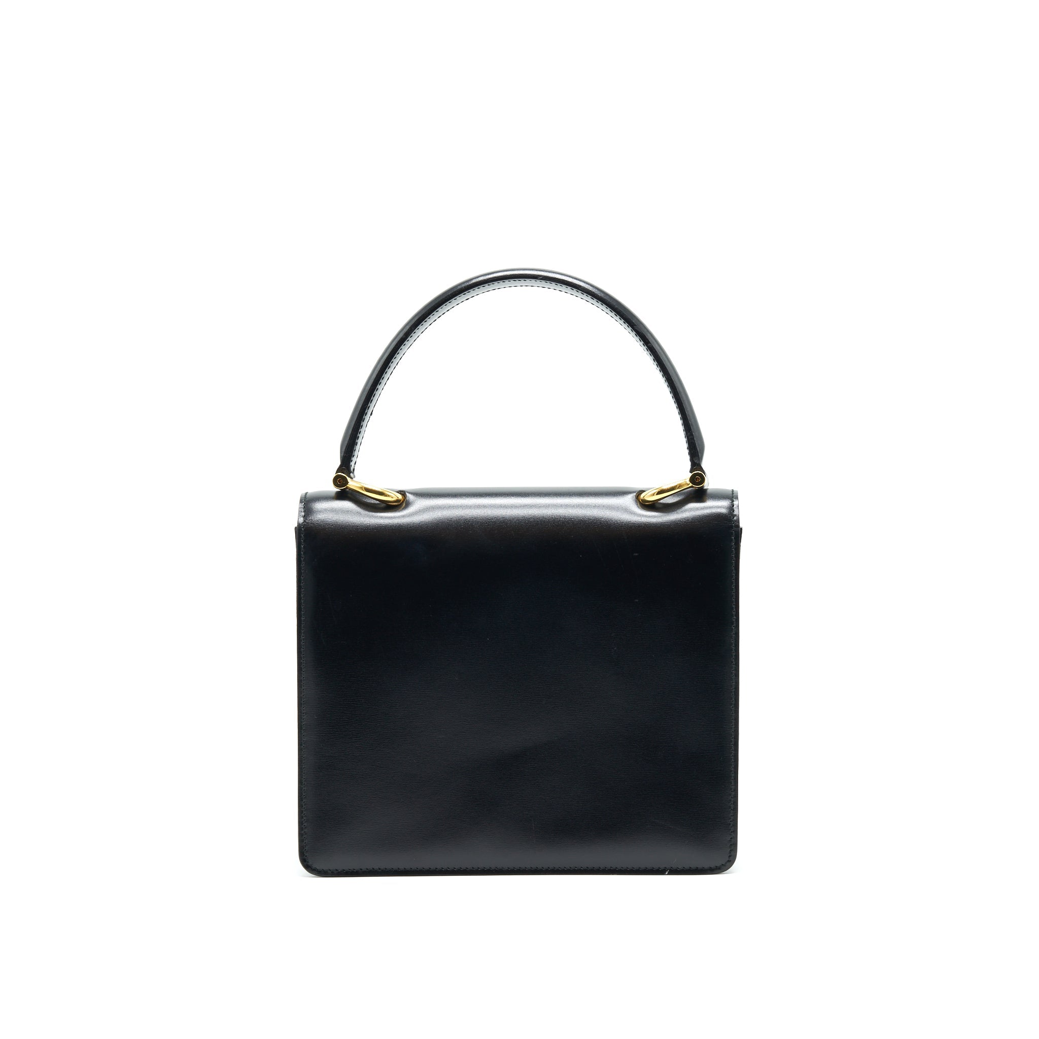 CELINE VINTAGE TOP HANDLE FLAP BAG