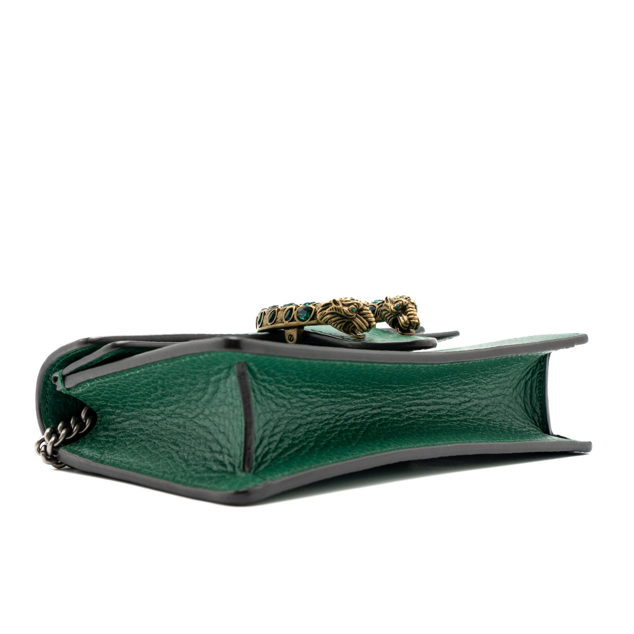 GUCCI DIONYSUS SUPER MINI CALFSKIN GREEN BRUSHED GHW