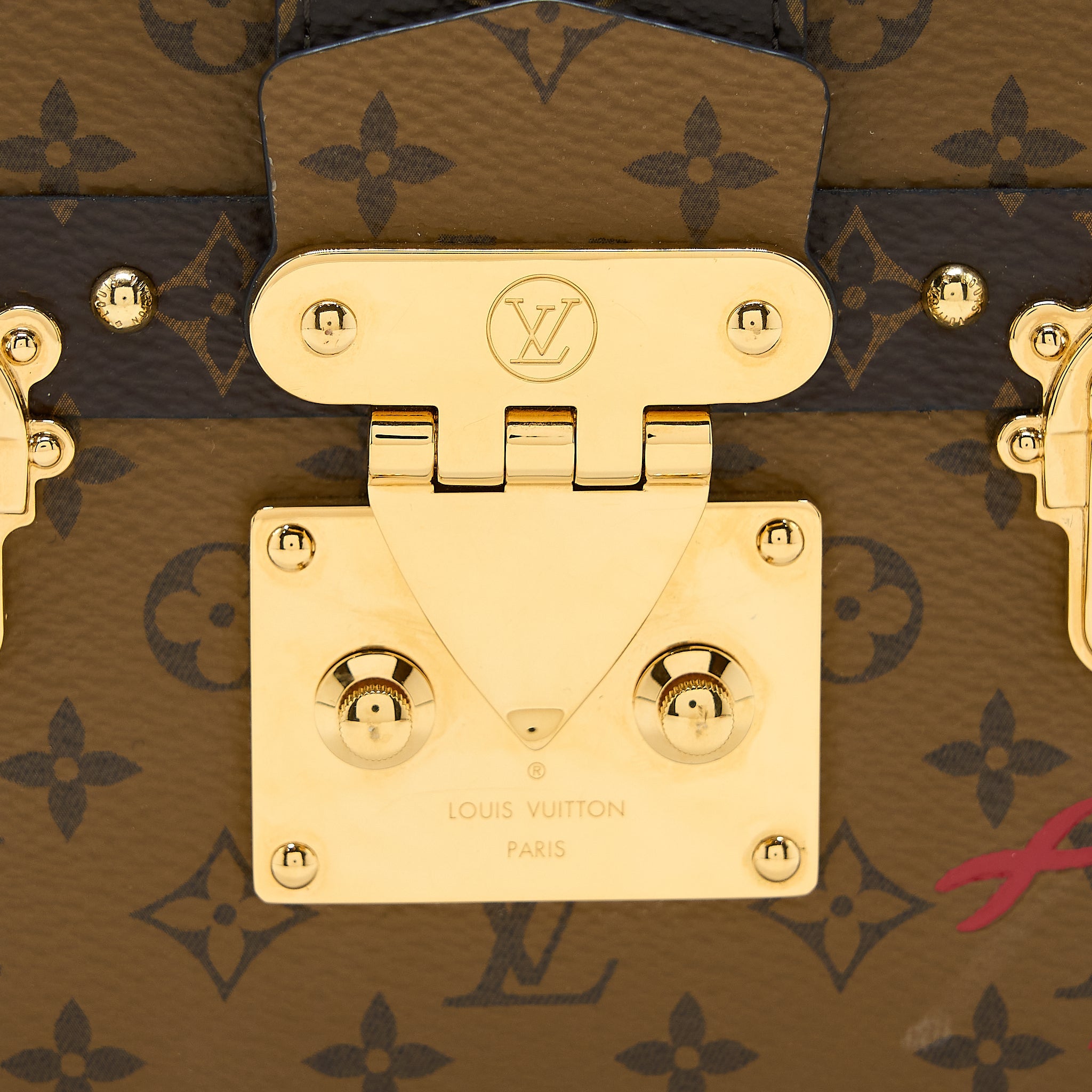 LOUIS VUITTON PETITE MALLE MONOGRAM REVERSE CANVAS GHW
