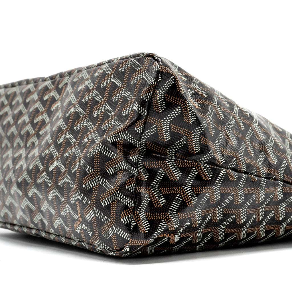 GOYARD BOHEME HOBO BAG GOYARDLINE CANVAS BLACK SHW
