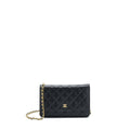 CHANEL CLASSIC WALLET ON CHAIN CAVIAR BLACK GHW (MICROCHIP)