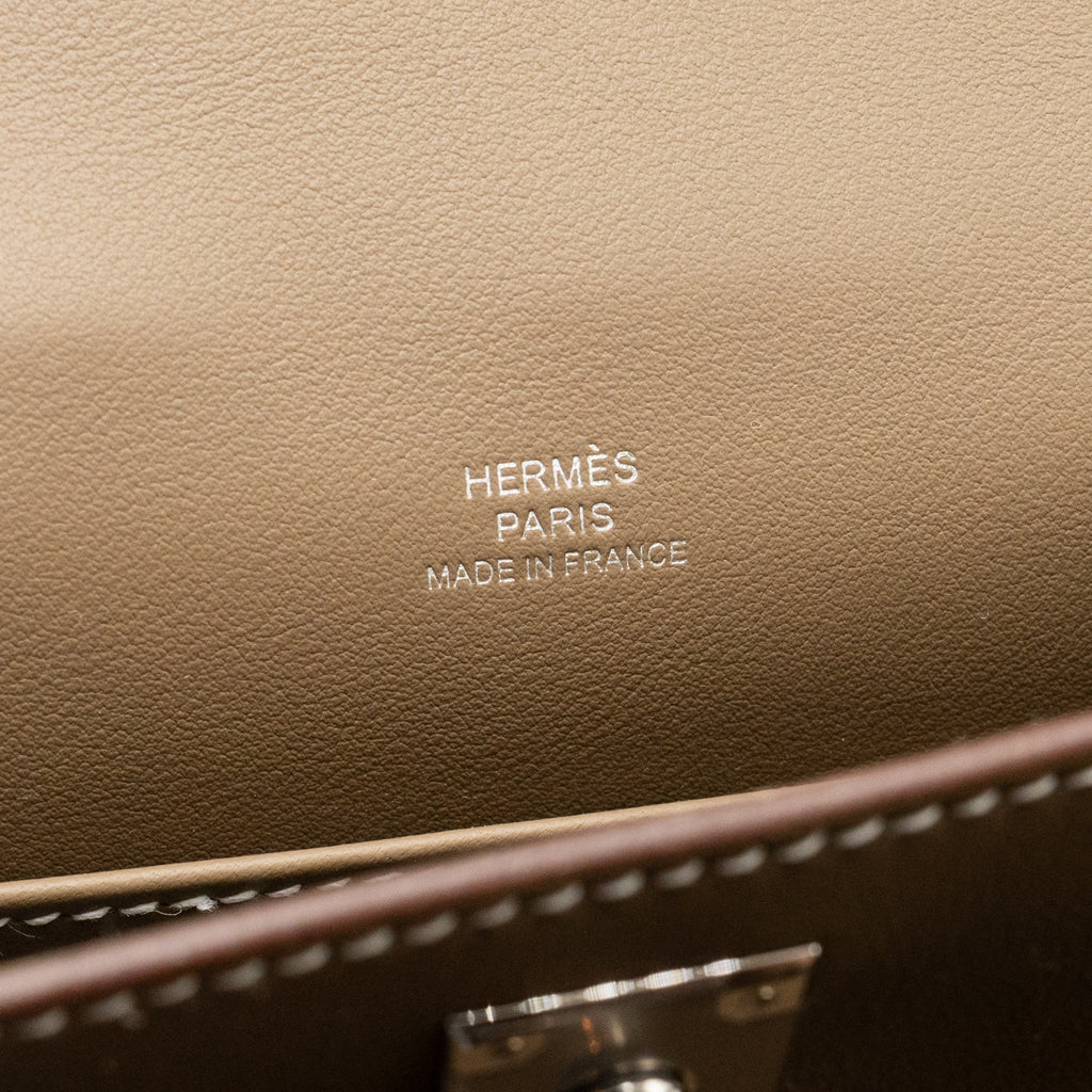 HERMES KELLY POCHETTE SWIFT ETOUPE SHW