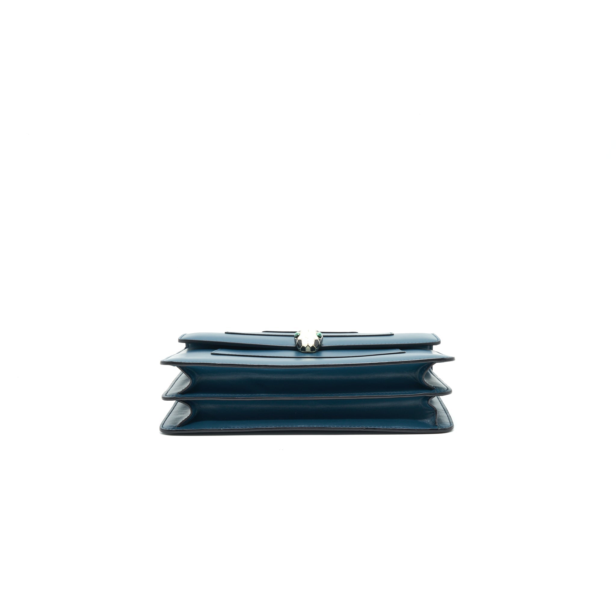 BVLGARI SERPENTI FOREVER TOP HANDLE BAG DARK GREEN