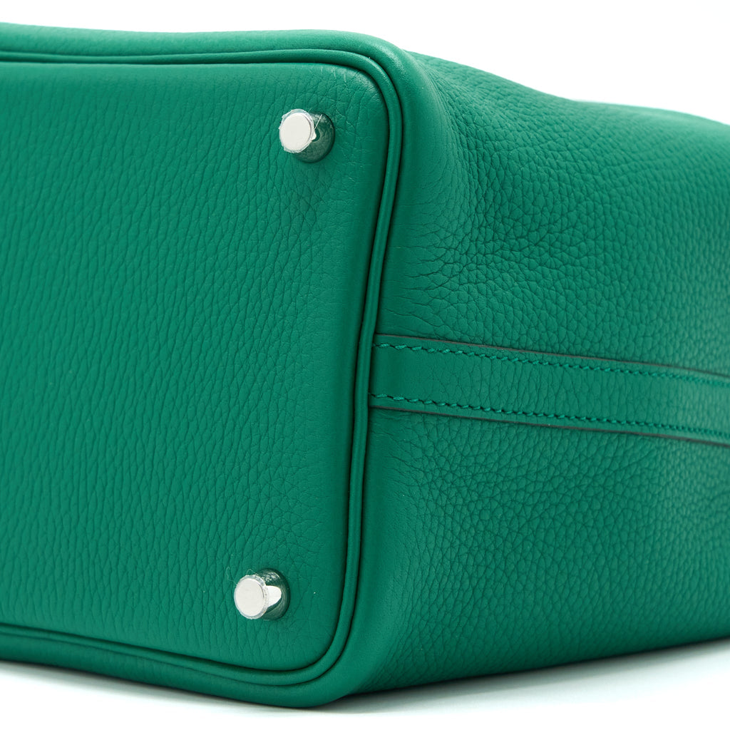 HERMES PICOTIN 18 LOCK BAG CLEMENCE U4 VERT VERTIGO SHW
