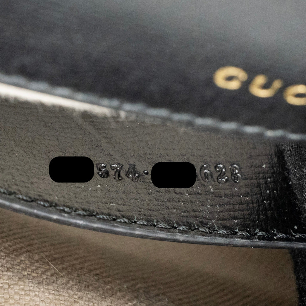 GUCCI HORSEBIT 1955 SMALL SHOULDER BAG CALFSKIN BLACK GHW