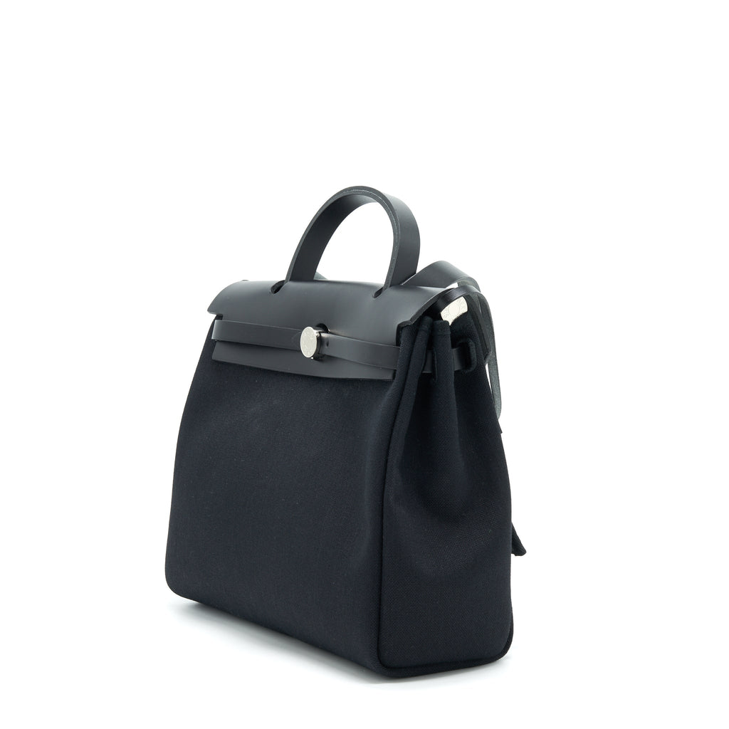 HERMES HERBAG ZIP 31 RETOUR BAG BLACK SHW