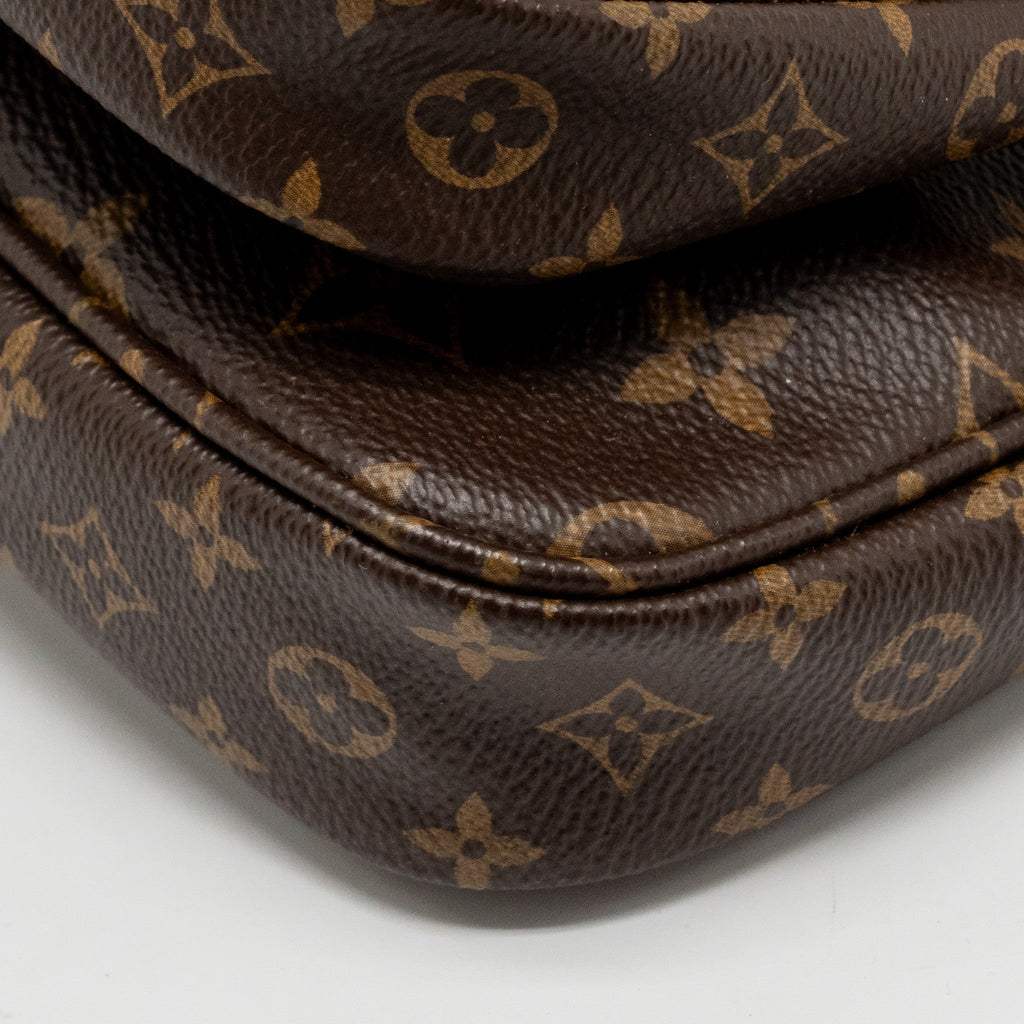 LOUIS VUITTON MULTI POCHETTE ACCESSORIES KHAKI STRAP MONOGRAM CANVAS GHW