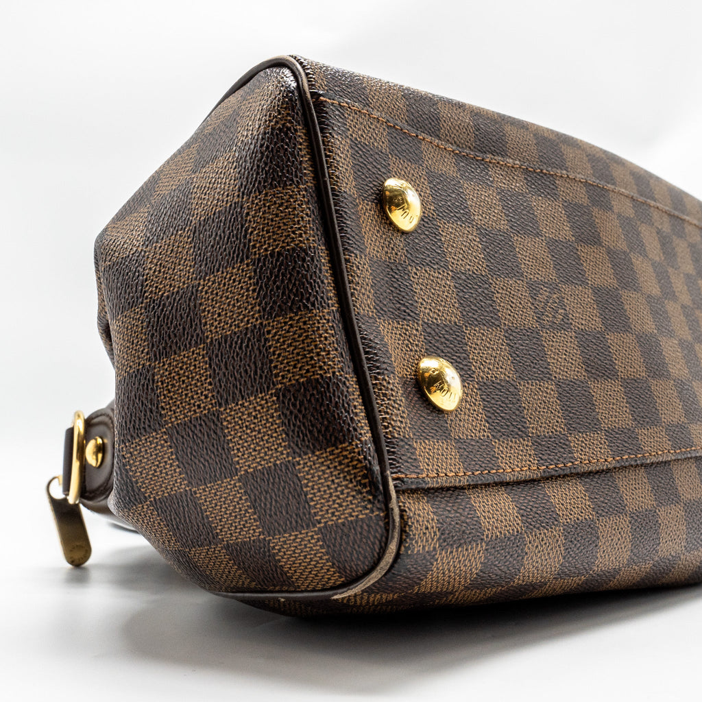 LOUIS VUITTON TREVI TOTE BAG DAMIER EBENE CANVAS GHW