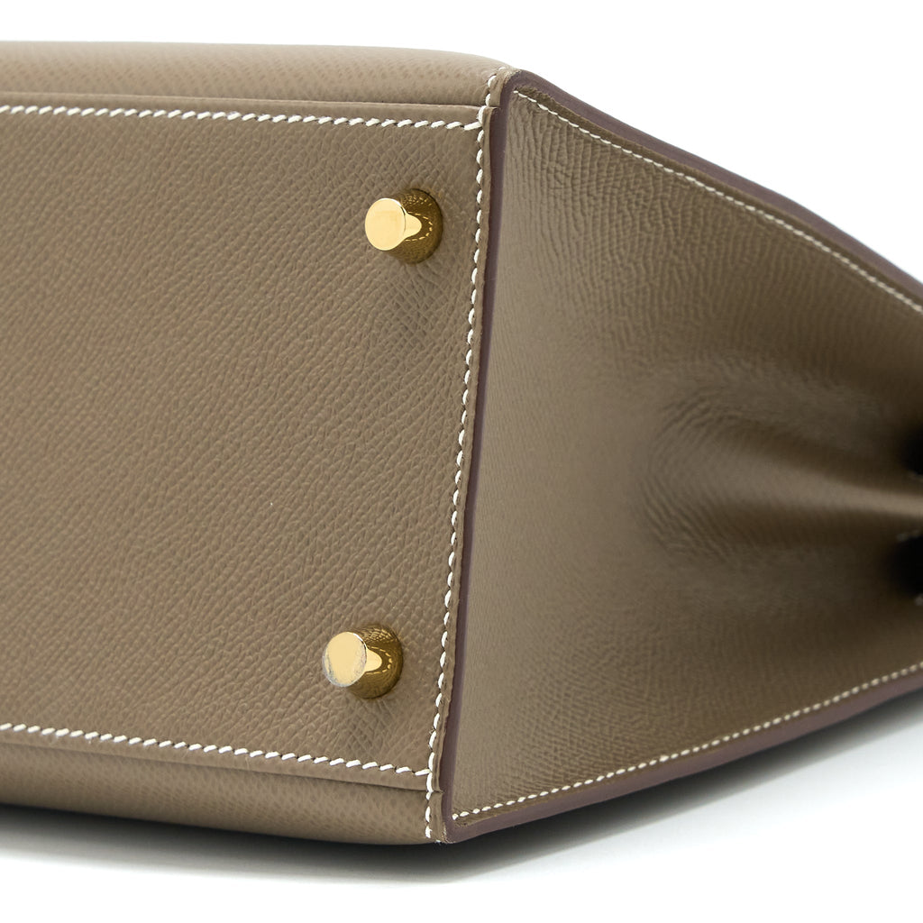 HERMES KELLY 28 EPSOM ETOUPE GHW