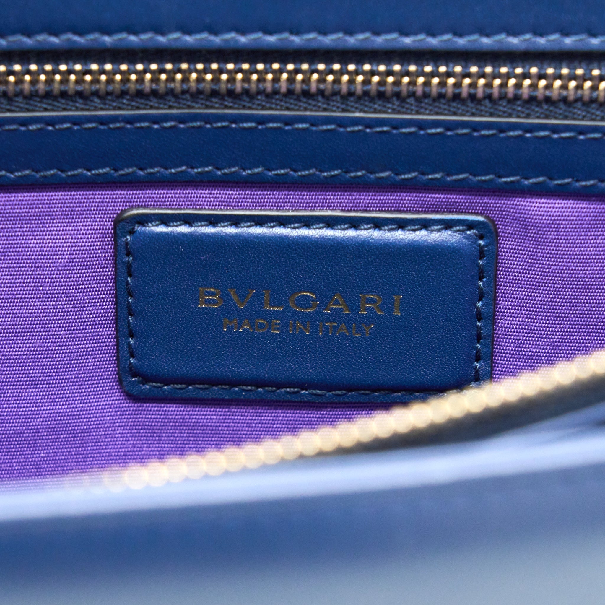 BVLGARI SERPENTI FOREVER SHOULDER BAG CALFSKIN DARK BLUE LGHW