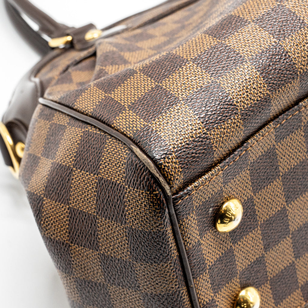 LOUIS VUITTON TREVI TOTE BAG DAMIER EBENE CANVAS GHW