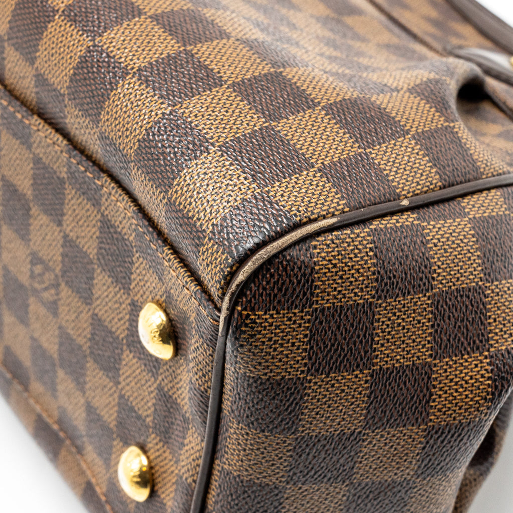 LOUIS VUITTON TREVI TOTE BAG DAMIER EBENE CANVAS GHW