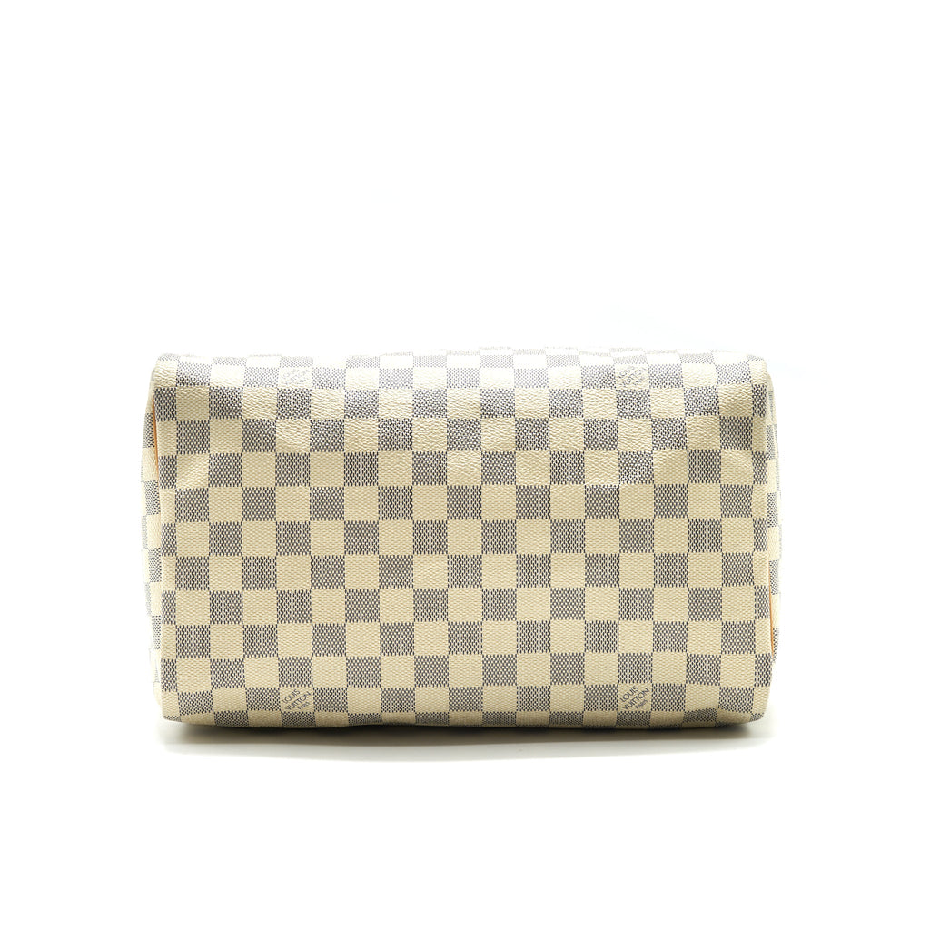 LOUIS VUITTON SPEEDY 30 DAMIER AZUR CANVAS HANDBAG