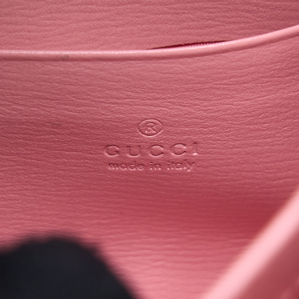 GUCCI DIONYSUS CHAIN WALLET RED/PINK WITH MULTICOLOUR HARDWARE