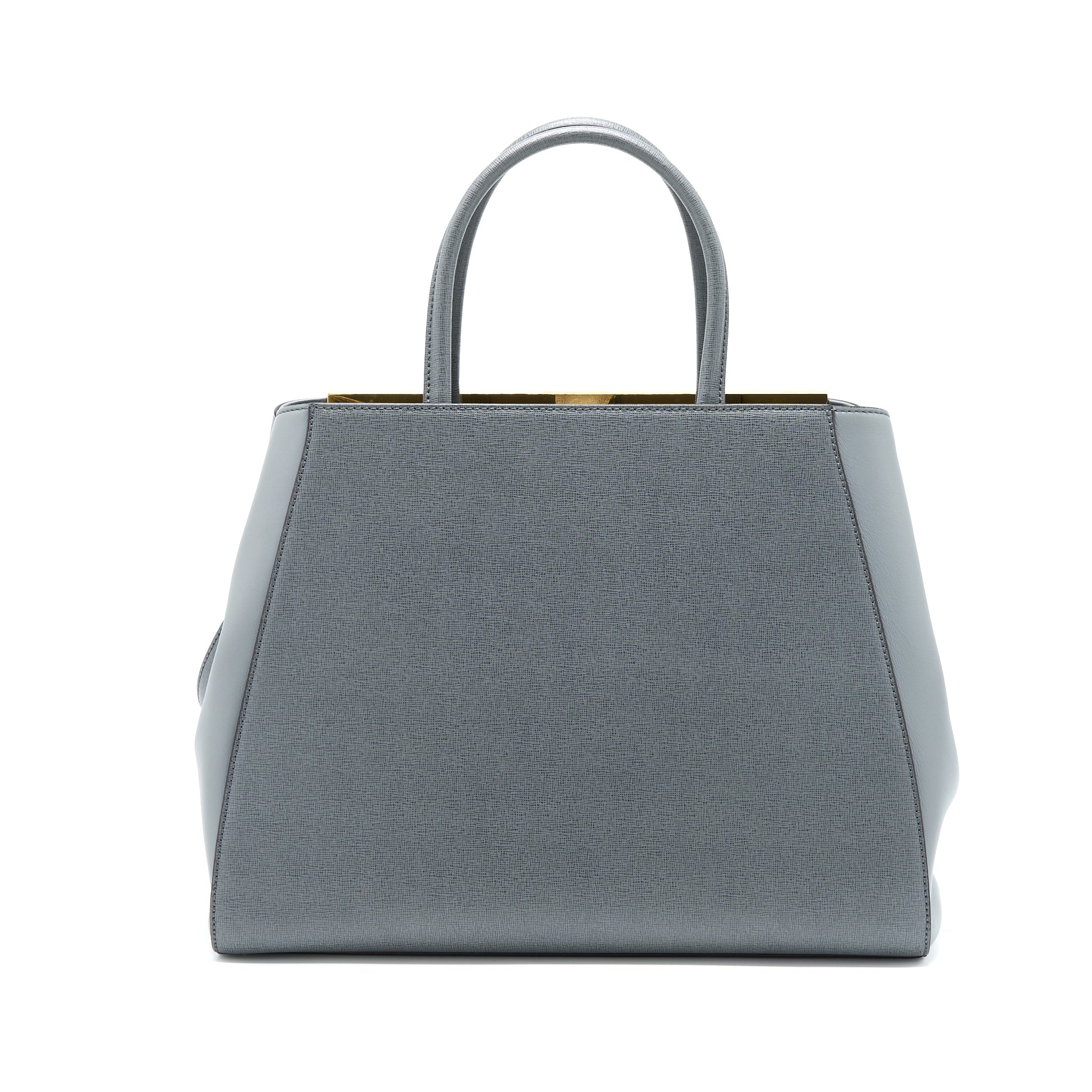 FENDI 2 JOURS LARGE BAG GREY GHW