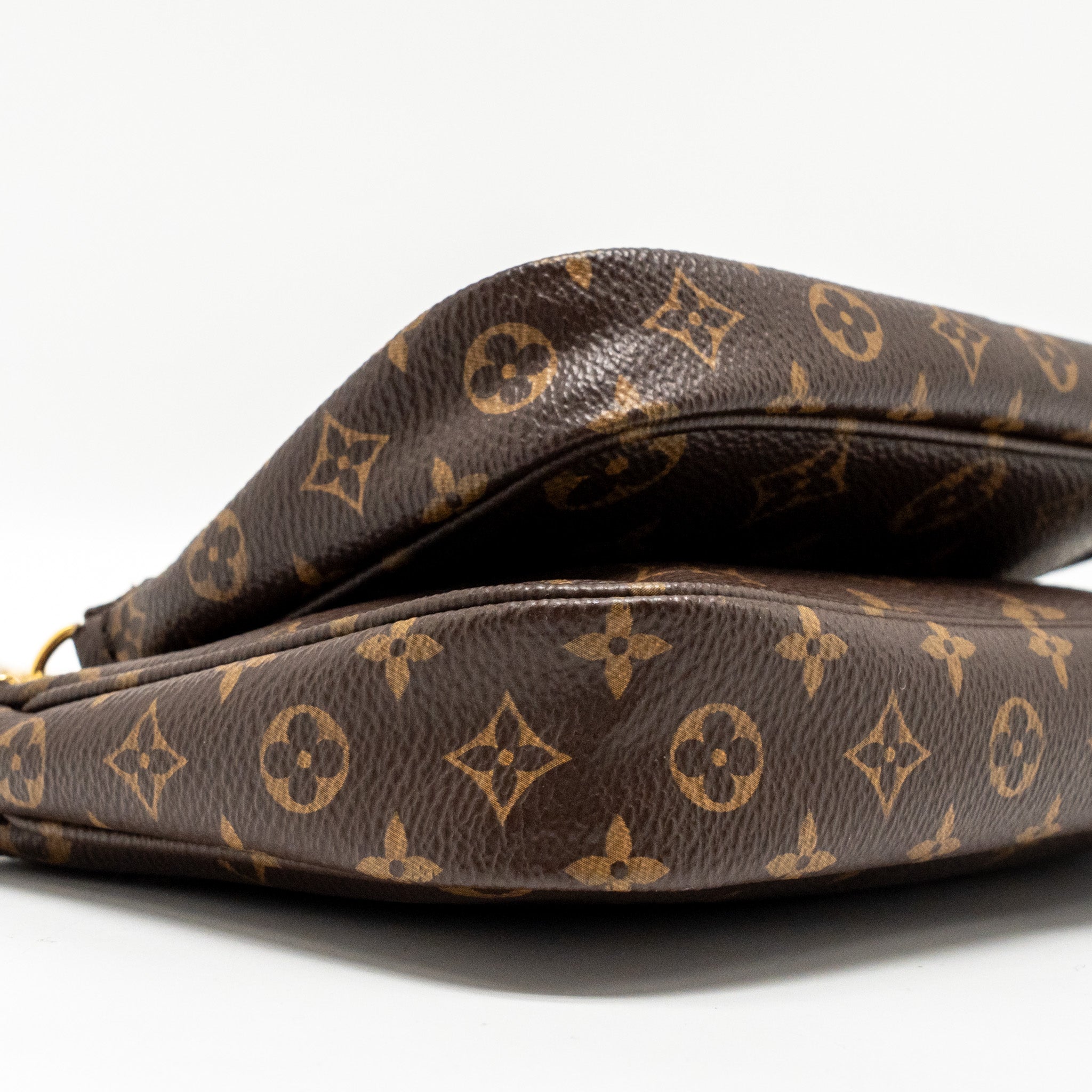 LOUIS VUITTON MULTI POCHETTE ACCESSORIES KHAKI STRAP MONOGRAM CANVAS GHW