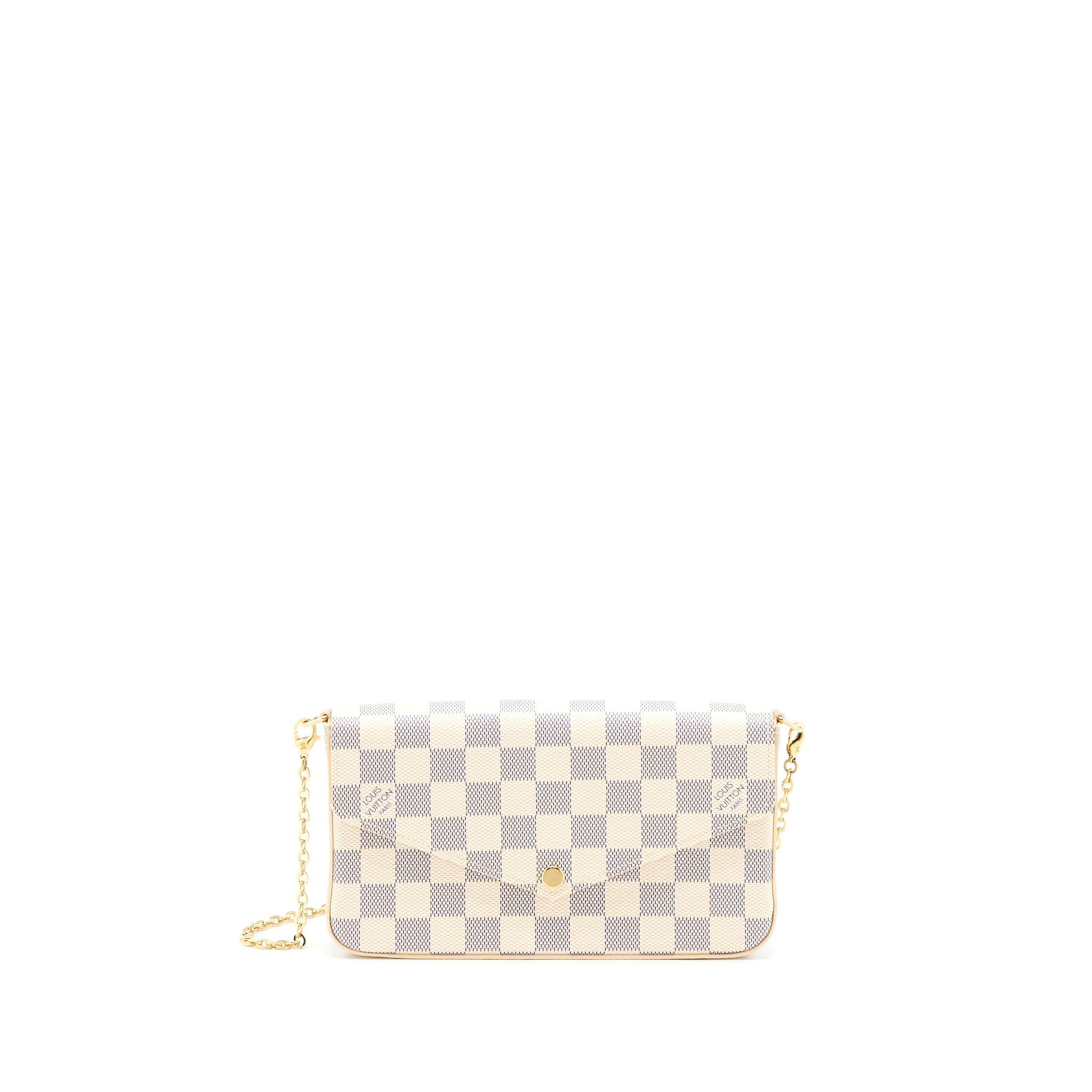 LOUIS VUITTON FELICIE POCHETTE DAMIER AZUR CANVAS GHW