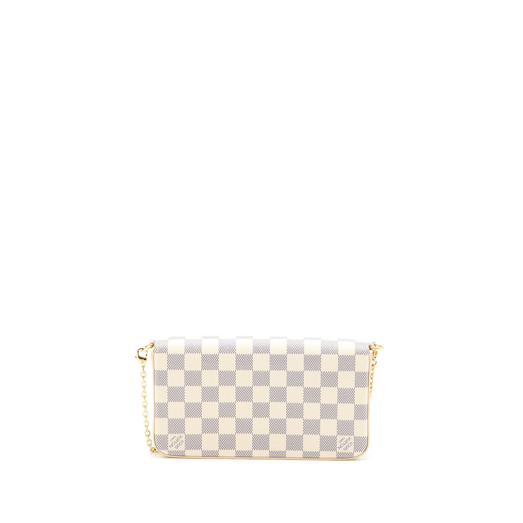 LOUIS VUITTON FELICIE POCHETTE DAMIER AZUR CANVAS GHW