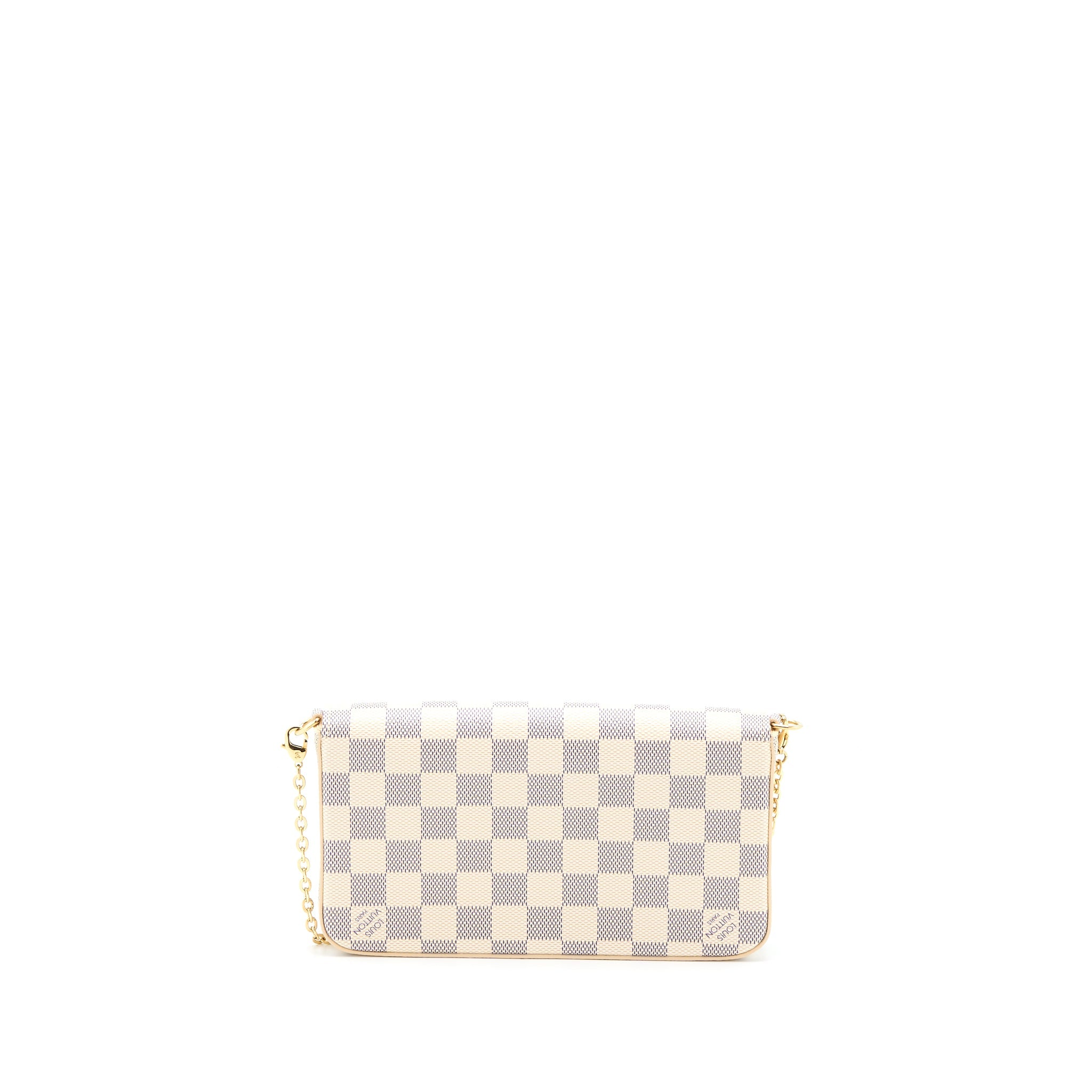 LOUIS VUITTON FELICIE POCHETTE DAMIER AZUR CANVAS GHW