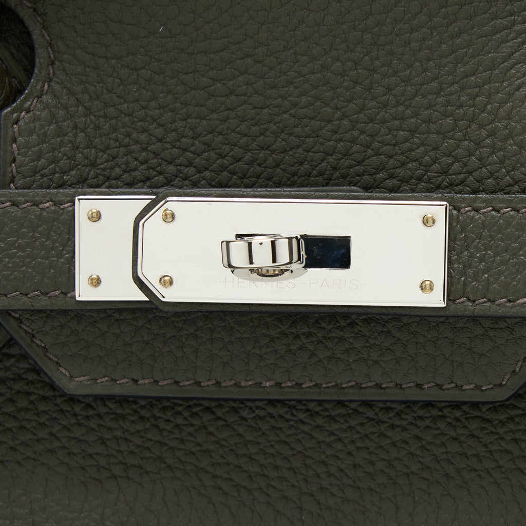 HERMES BIRKIN 30 TOGO C6 VERT DE GRIS SHW