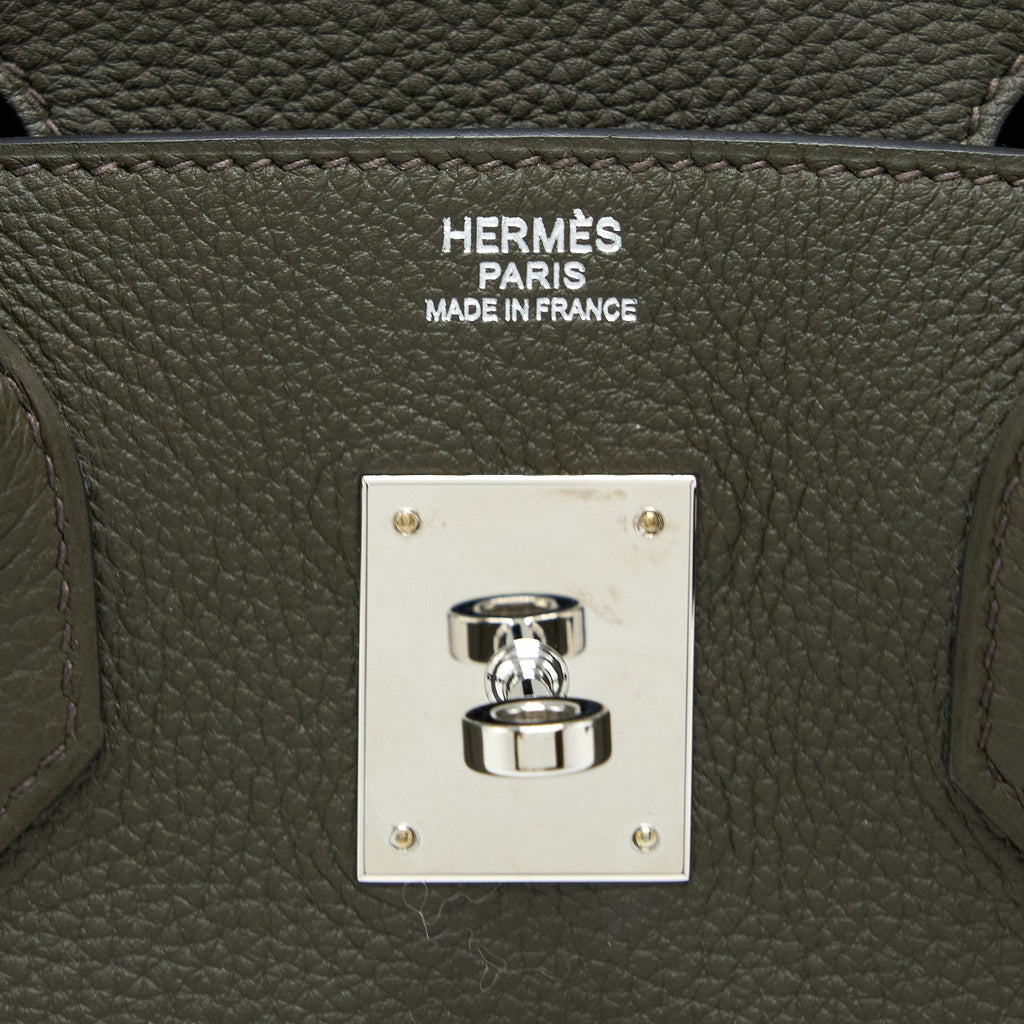 HERMES BIRKIN 30 TOGO C6 VERT DE GRIS SHW