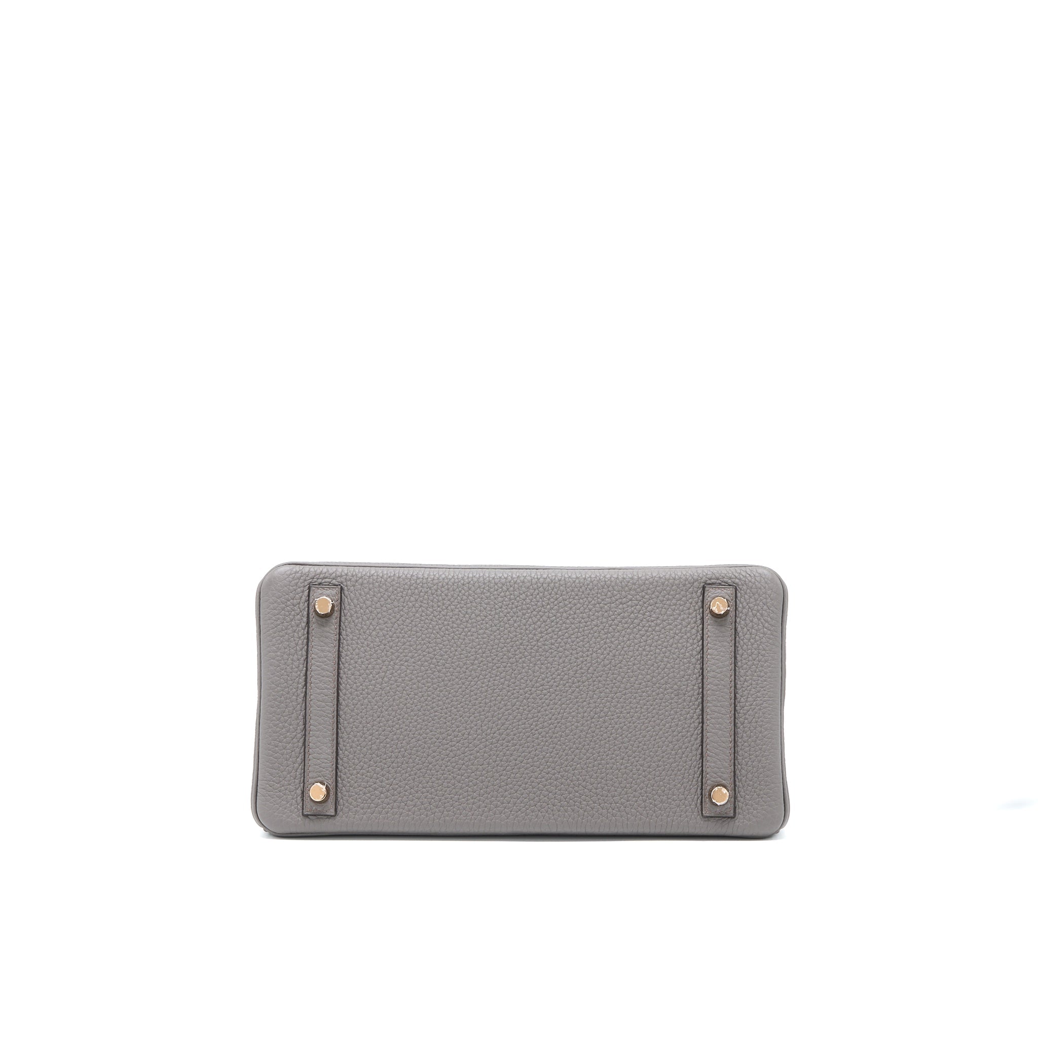 HERMES BIRKIN 30 TOGO 8F GRIS ETAIN RGHW