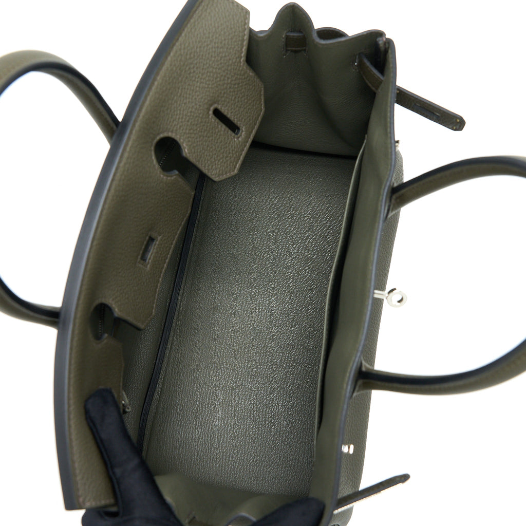 HERMES BIRKIN 30 TOGO C6 VERT DE GRIS SHW